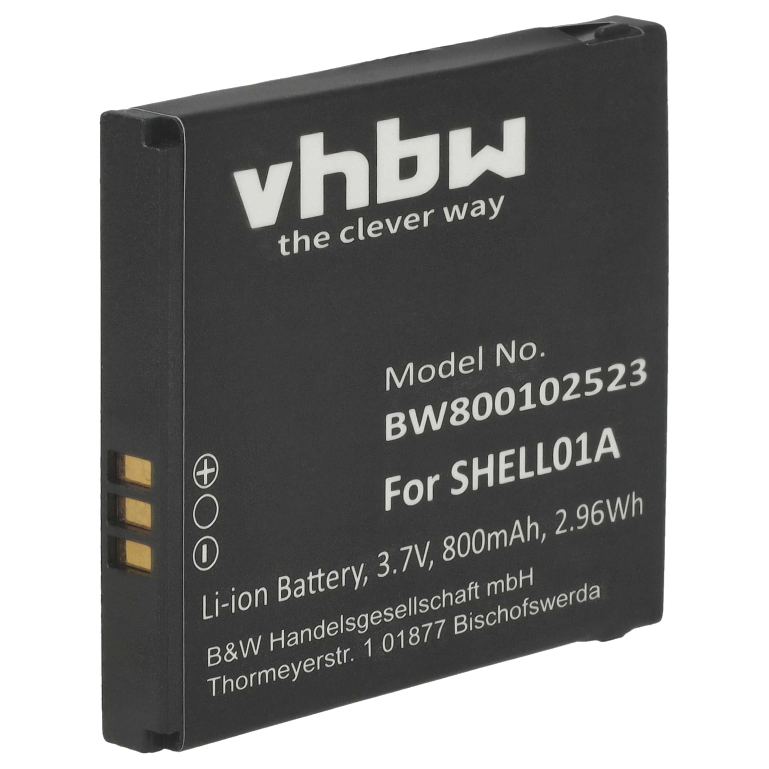 vhbw Batteria Smartphone SHELL01A 800mAh per Doro