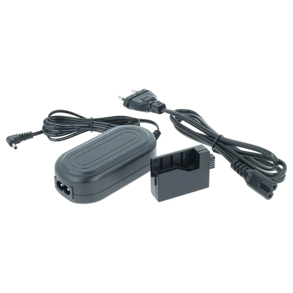 vhbw DR-E5 alimentatore fotocamera Canon EOS 500D 450D da rete 2m
