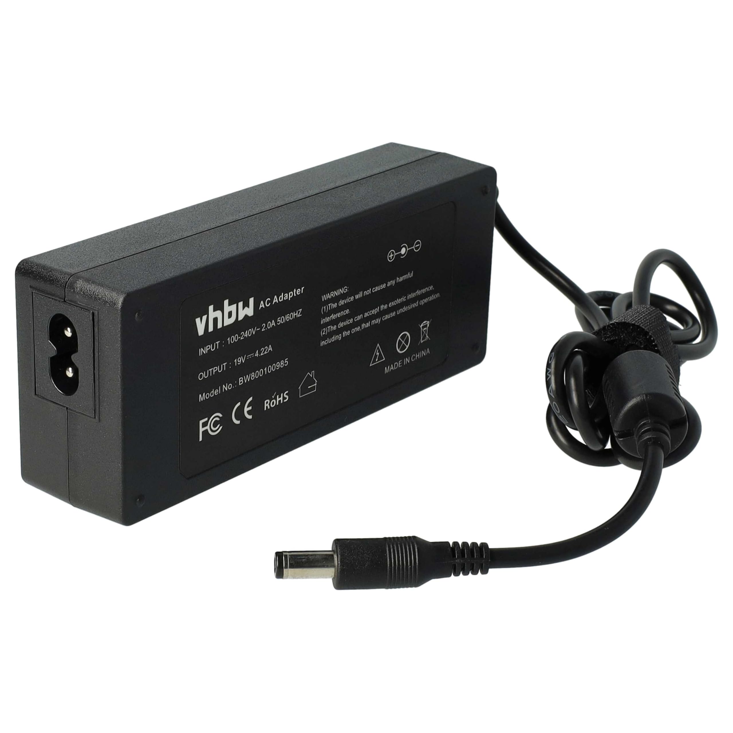 vhbw alimentatore notebook 80W per Fujitsu Lifebook 19V