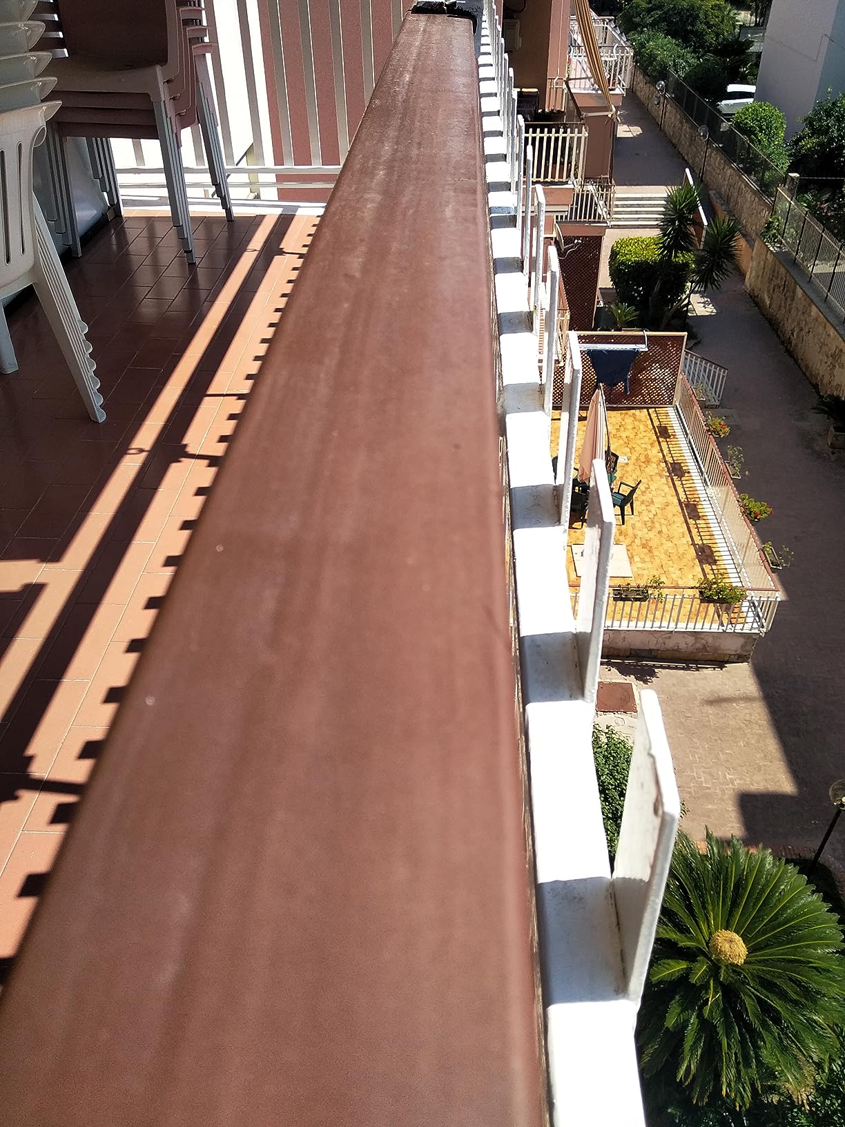 Leicke Supporto pannello solare balcone alluminio lungo