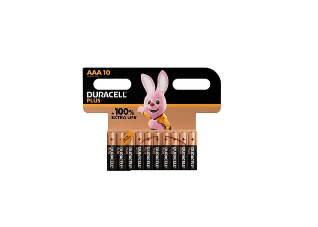Duracell Plus Pile ministilo AAA alcaline 10x