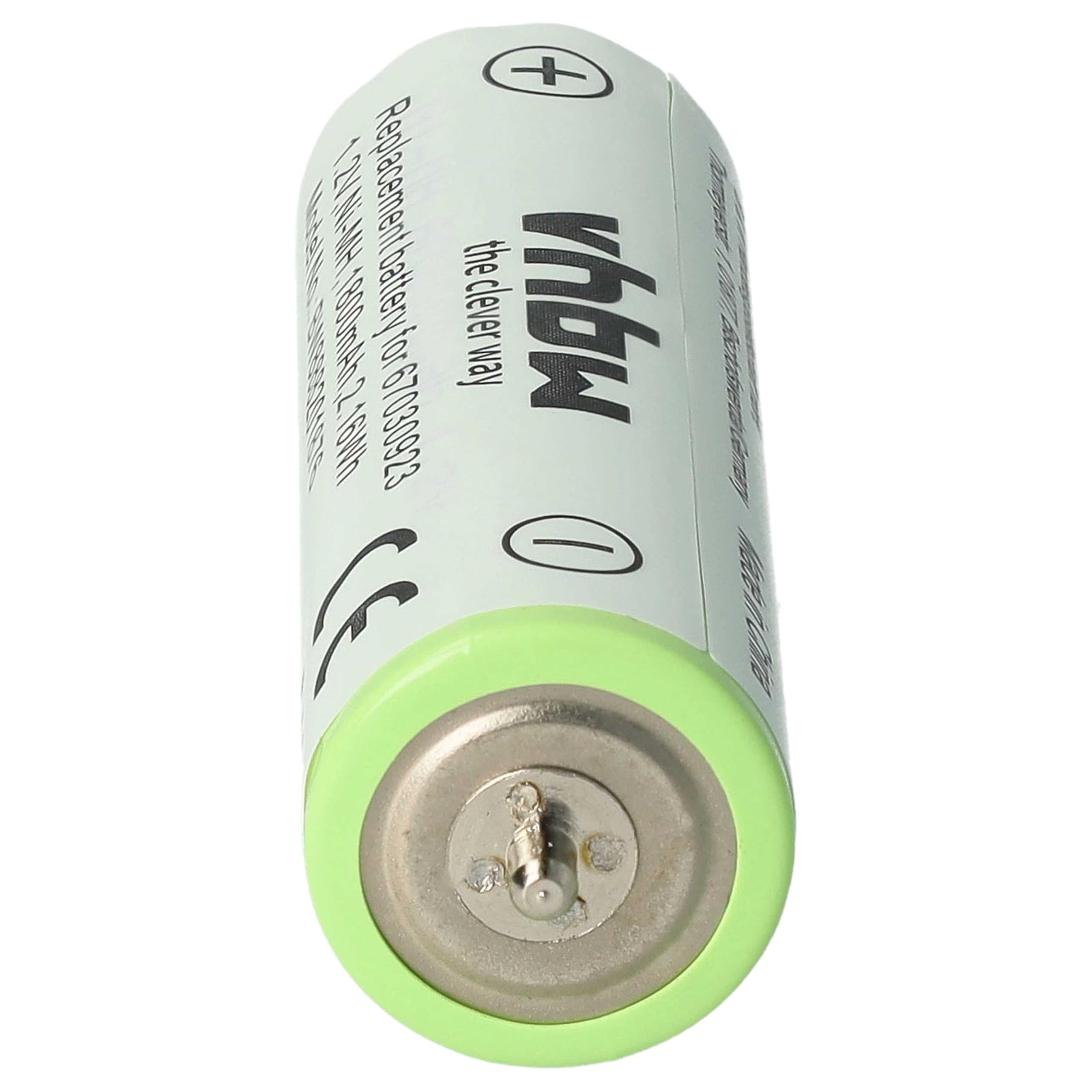 vhbw batteria rasoio Braun Series 1800mAh NiMH
