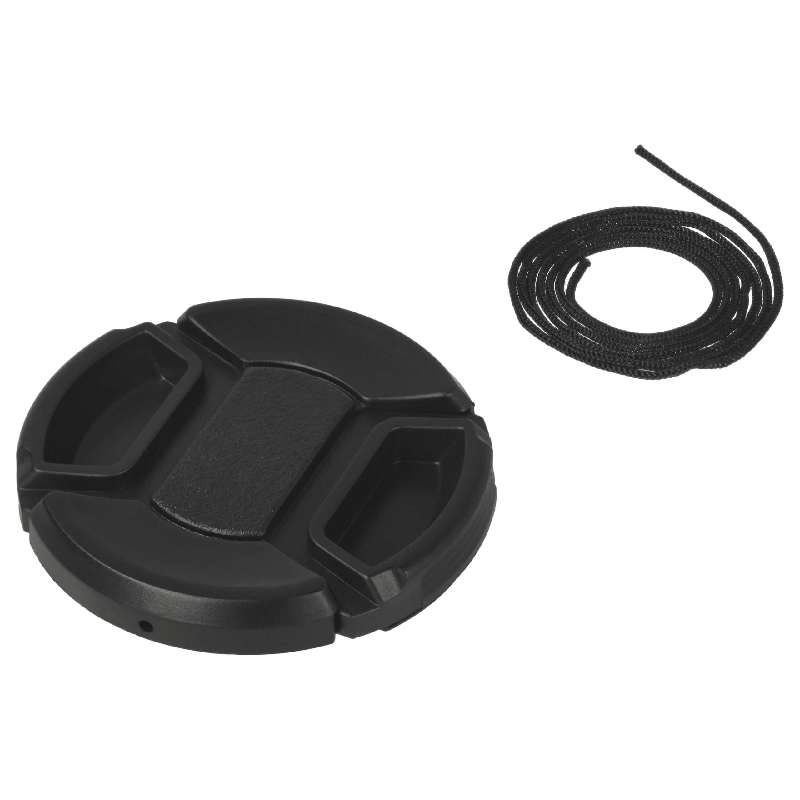 vhbw Copriobiettivo 52mm snap-on fotocamera nero plastica