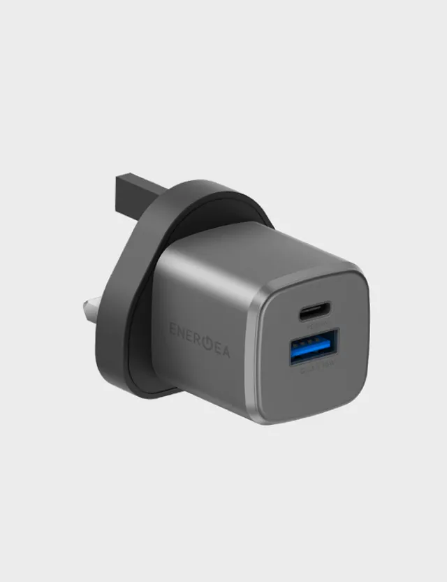 Energea AmpCharge GaN20 caricatore da muro 20W EU Gunmetal