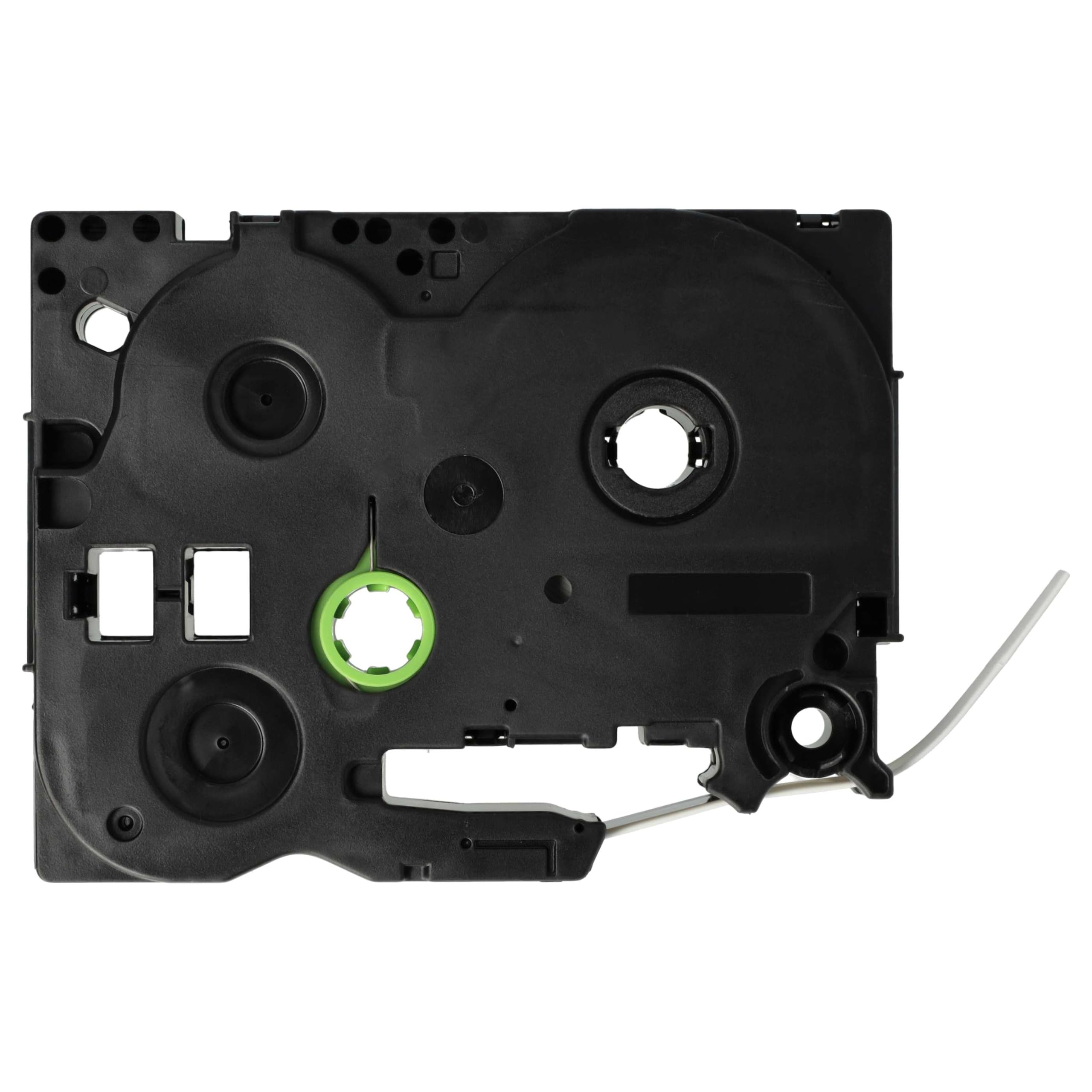 vhbw HSE-221 tubo termoretrattile 8,8mm nero su bianco