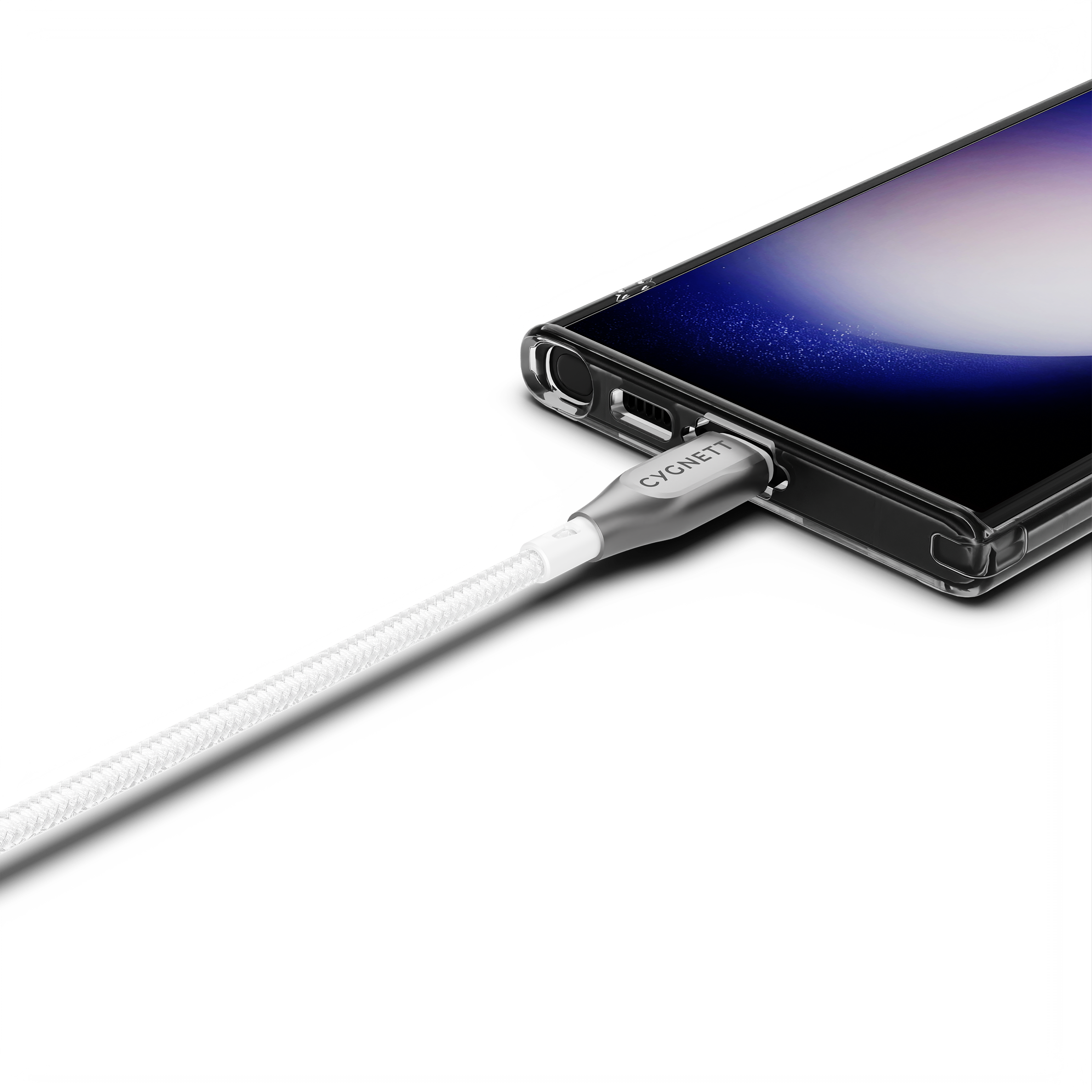 Cygnett Armoured Cavo USB-C USB-C 1 m bianco 100W