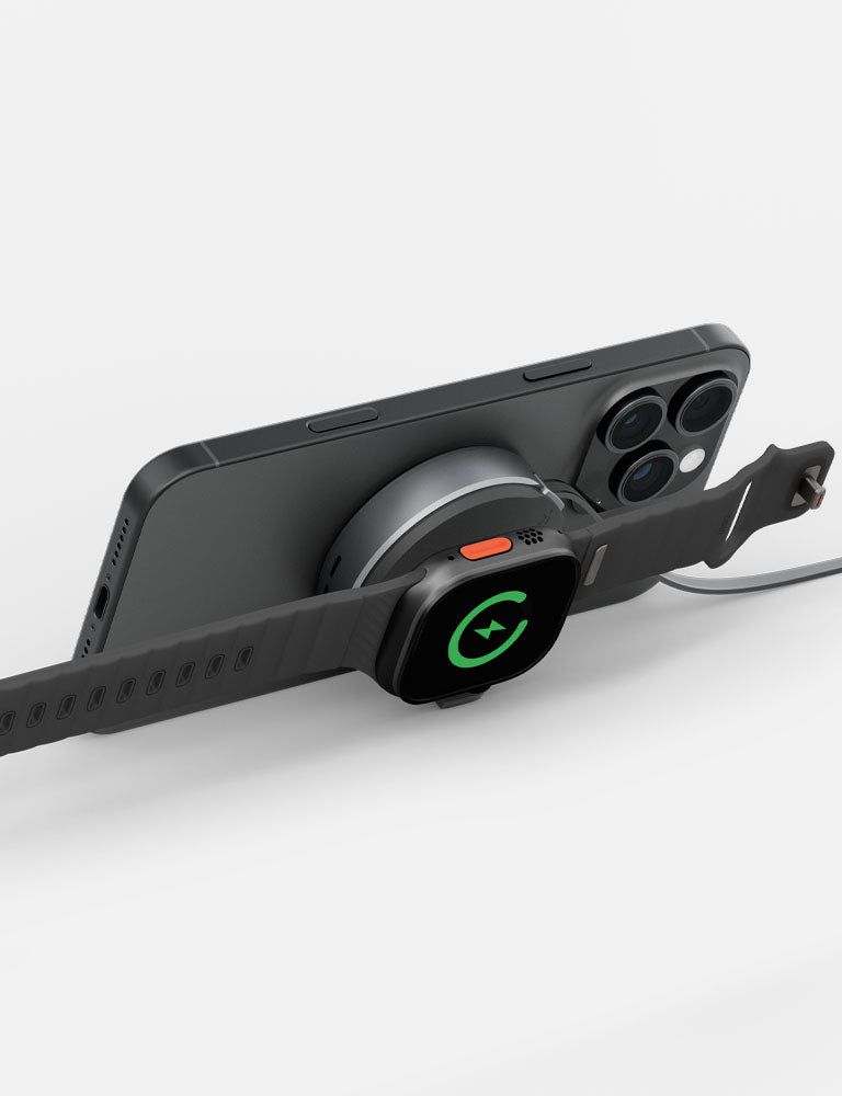 Energea MagDuo Arc caricatore wireless gunmetal 2-in-1