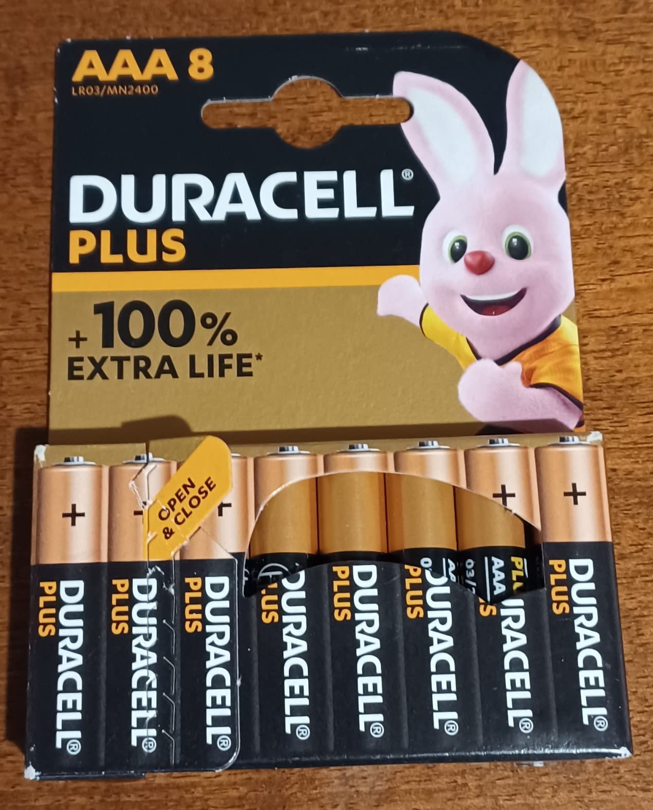 Duracell Plus Pile Alcaline AAA MN2400 8 Pezzi