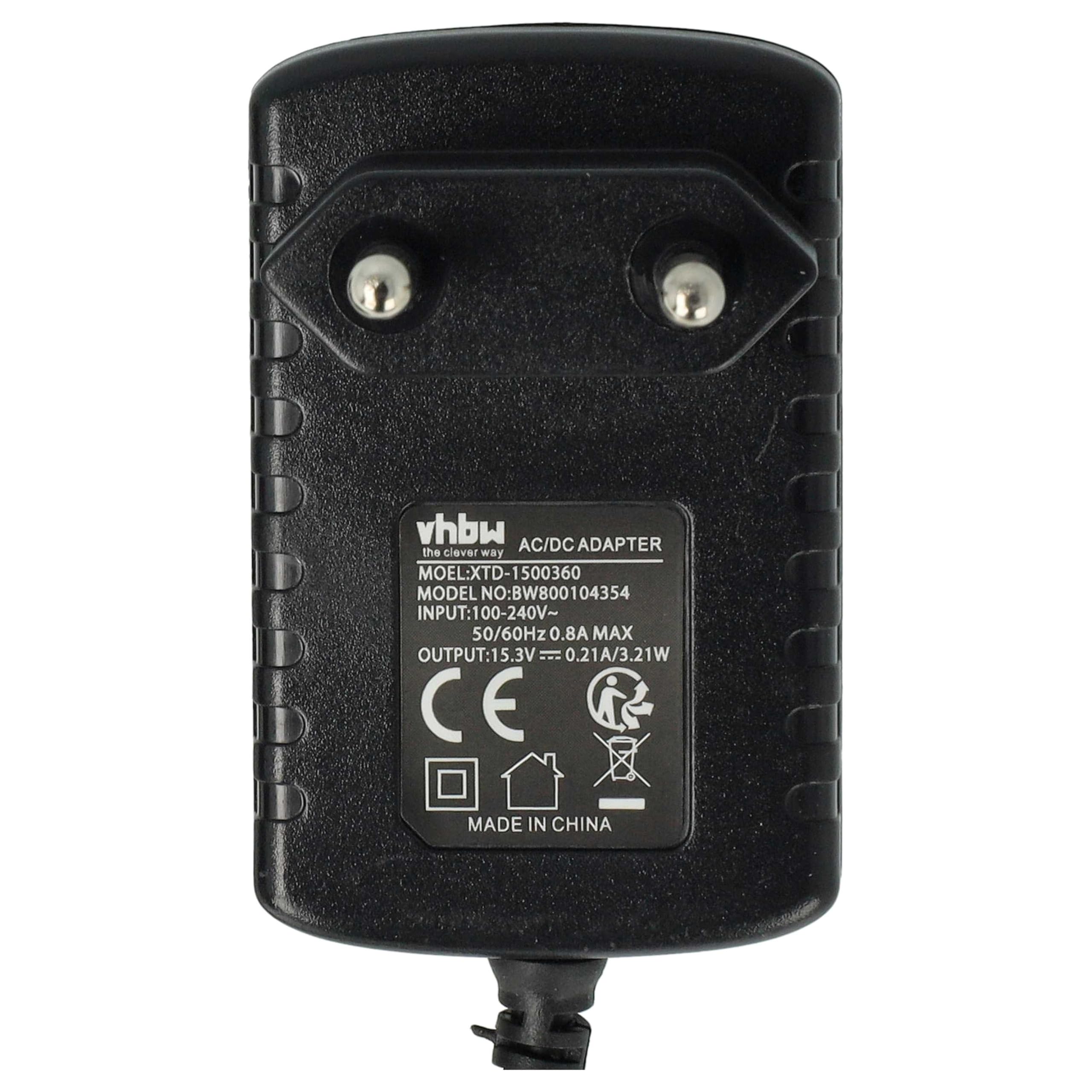 vhbw Alimentatore Black Decker EPC12 12B 150 cm nero