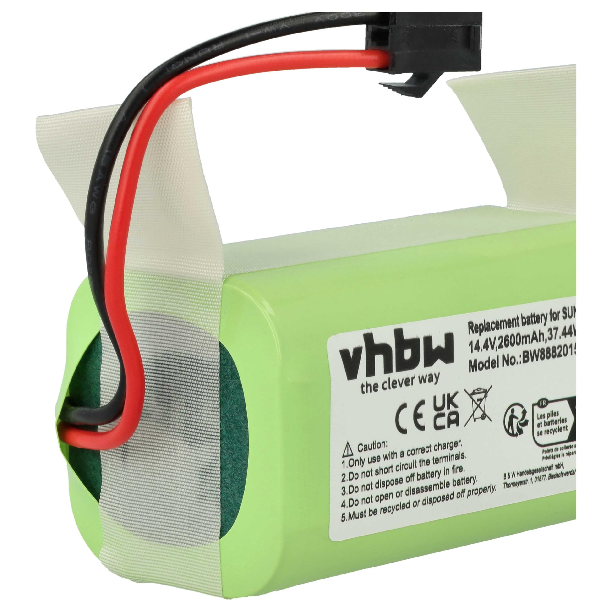 vhbw Batteria Venga VG RVC 3000 Robot 2600mAh 14,4V