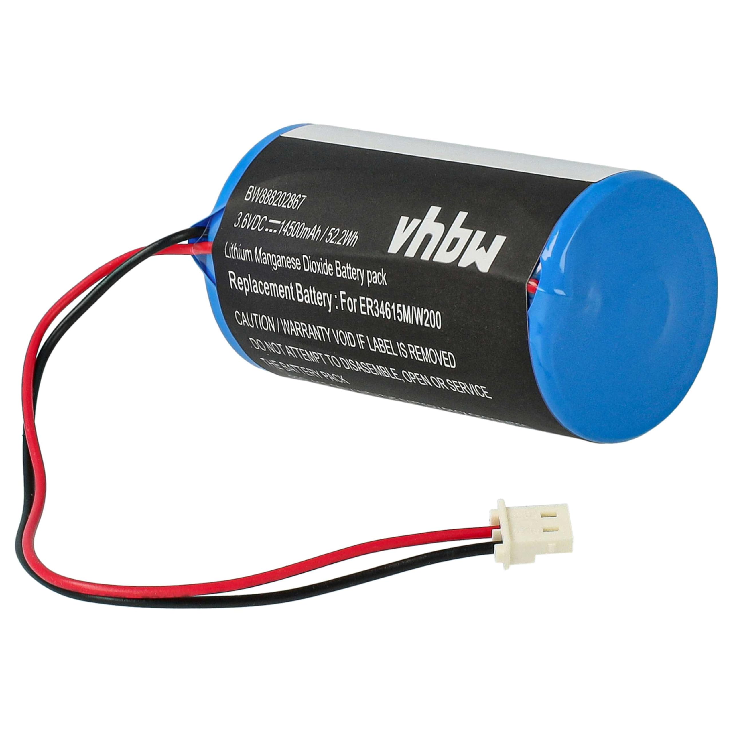 vhbw Batteria 0-9912-K per Visonic allarme 14500mAh Li-SOCl2