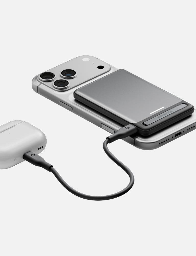Energea AluPac Edge 5K power bank 5000mAh Gunmetal magnetico