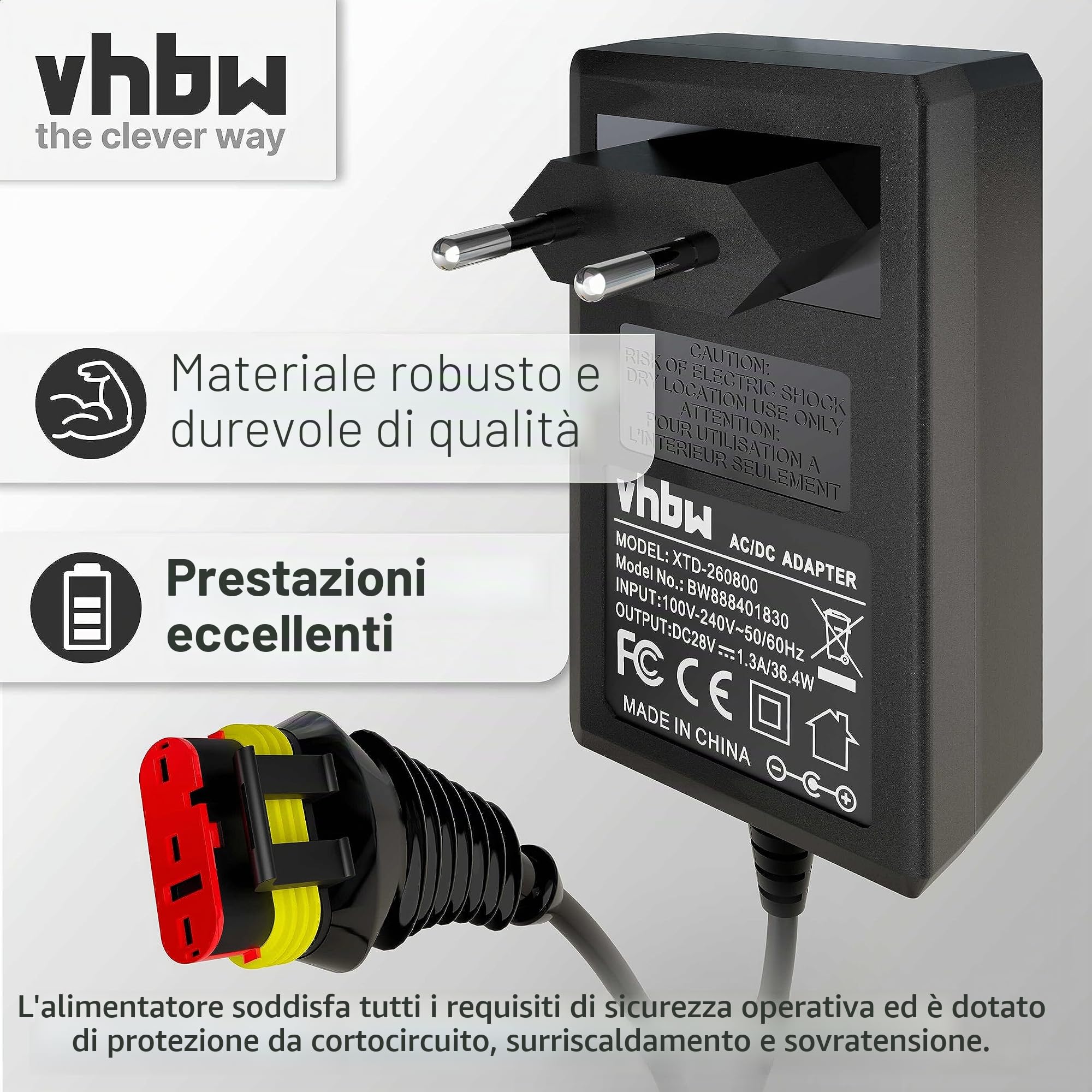 vhbw Alimentatore 28V per Gardena SILENO R100Li stazione