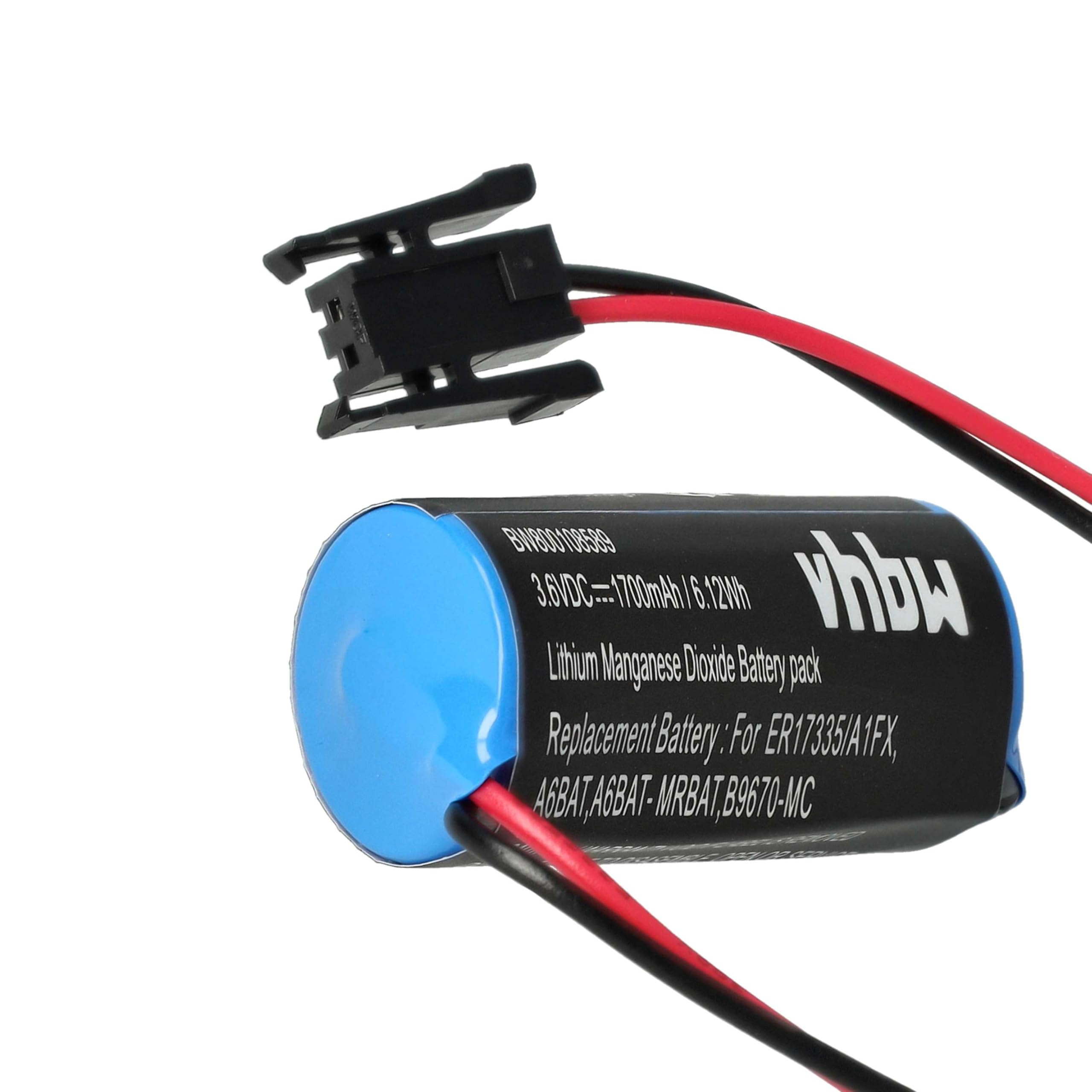 vhbw A6BAT batteria PLC 3,6V 1700mAh per Mitsubishi