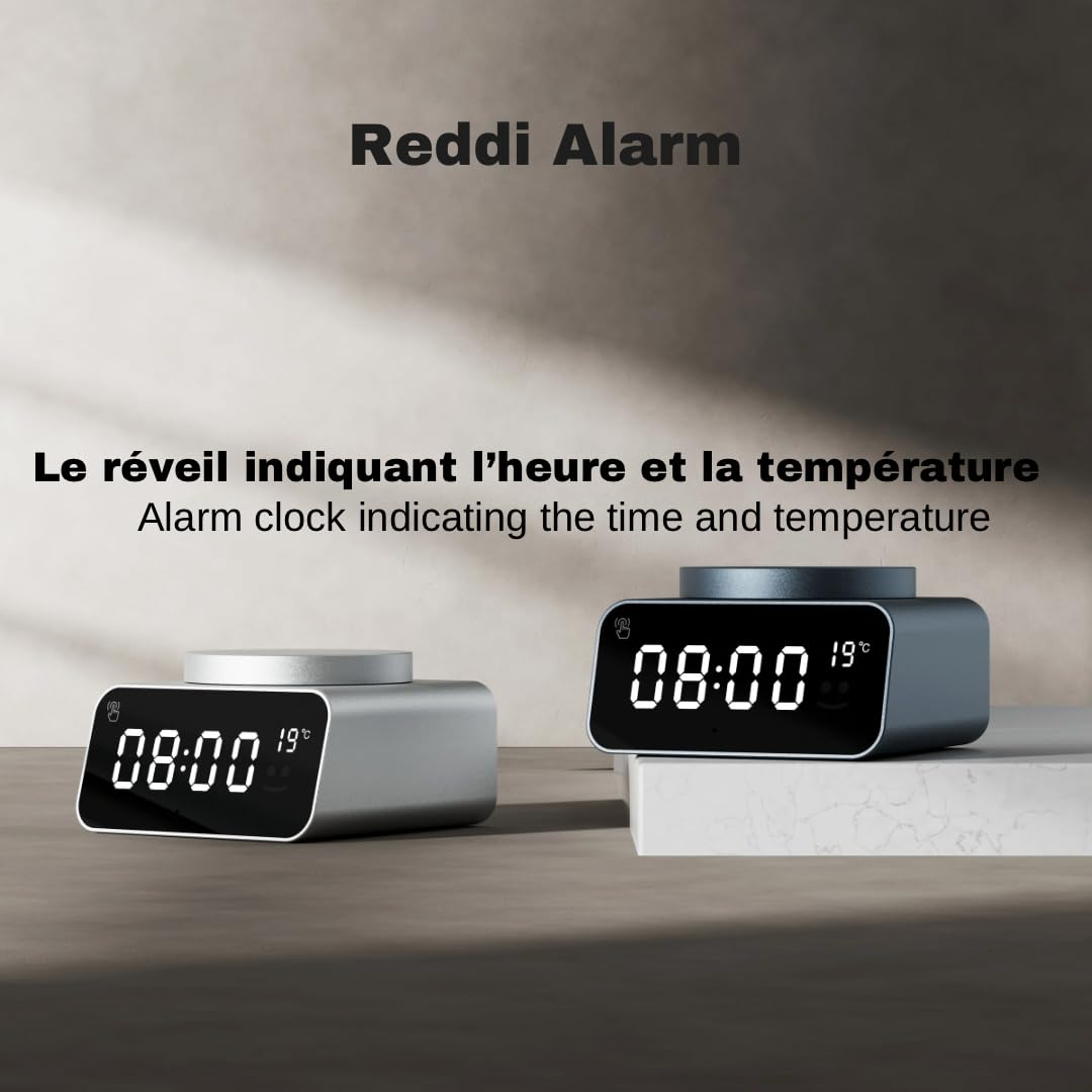 Xoopar Reddi Charge Sveglia Digitale Nera 15W