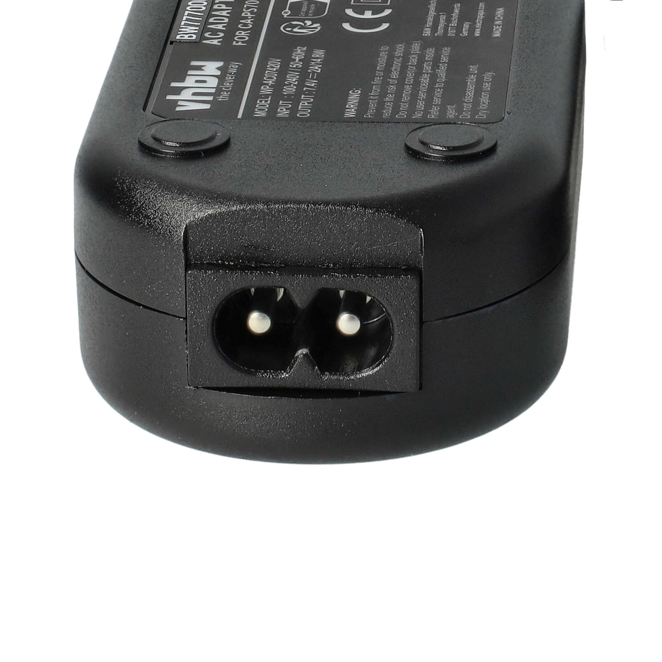 vhbw DR-E10 alimentatore fotocamera Canon EOS 4000D 2000D da rete 2m
