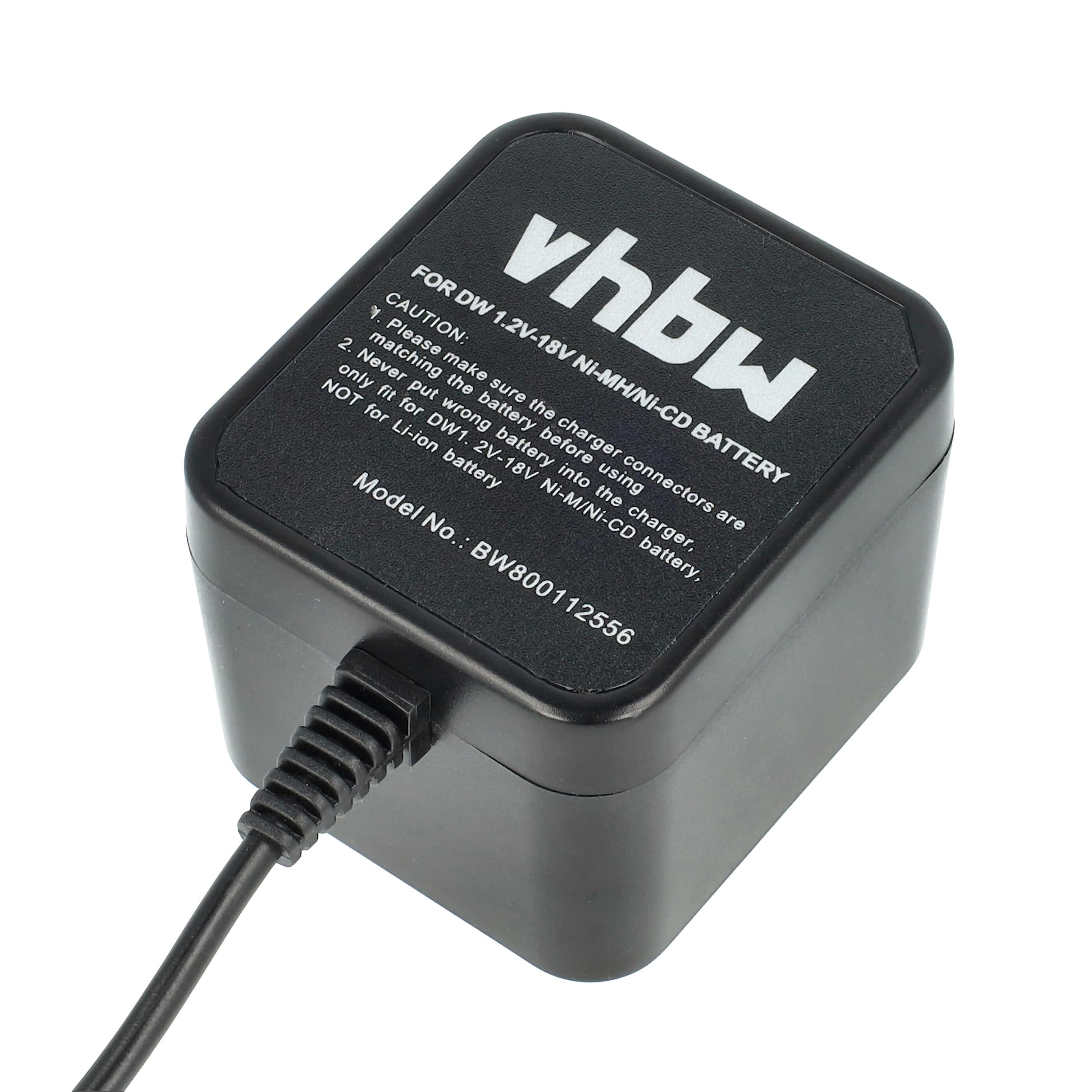 vhbw Caricabatterie Utensili Black Decker A9251 18V Nero
