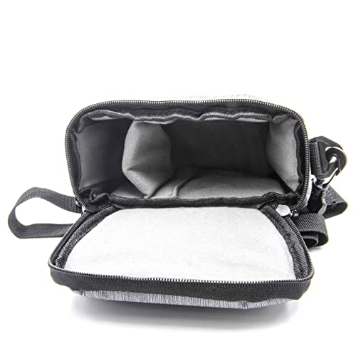 vhbw Borsa Fotocamera Canon EOS 100D/1200D Grigia Poliestere