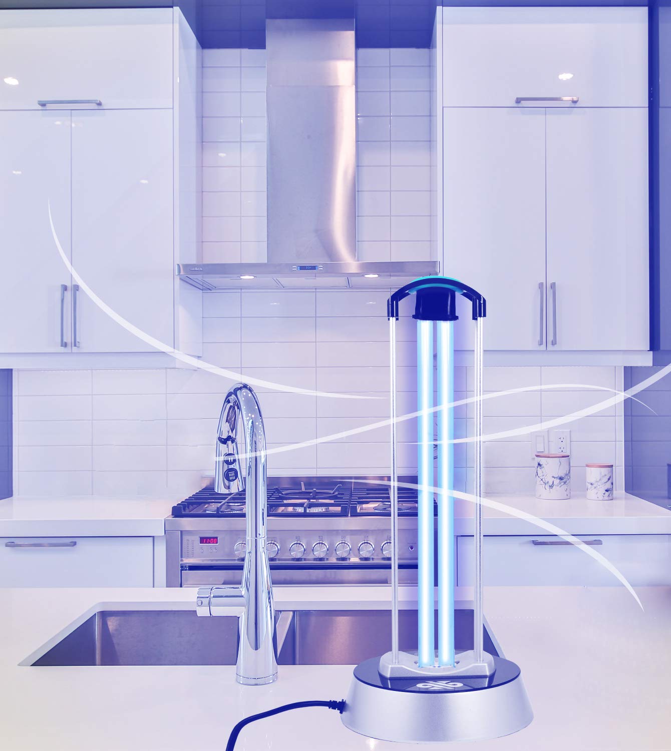 Leicke Lampada UV germicida ozono con telecomando
