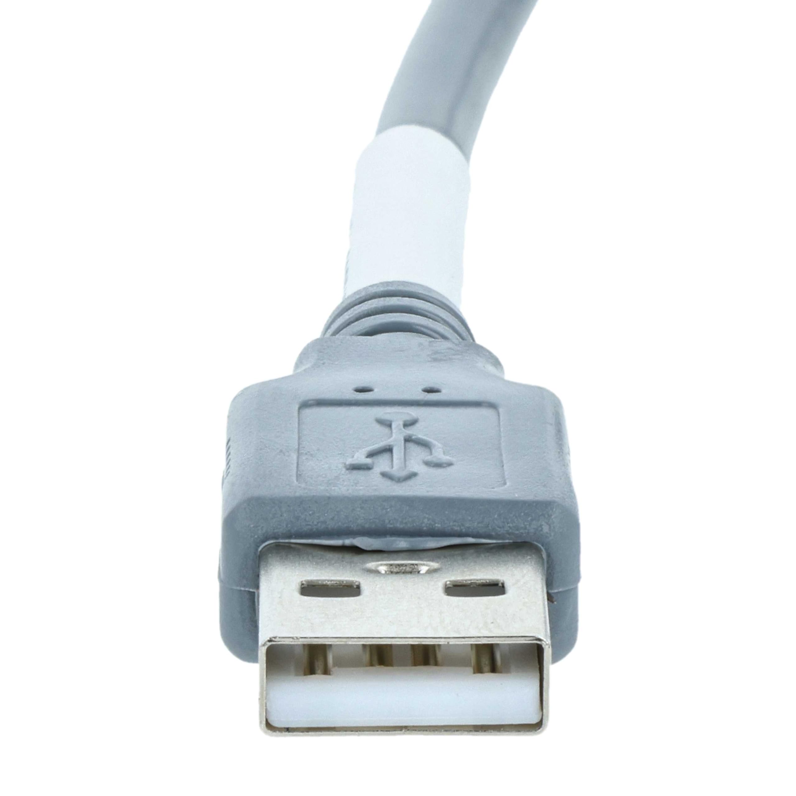 vhbw Cavo Dati USB 2.0 a RJ45 per Zebra DS2208 Grigio 2 m
