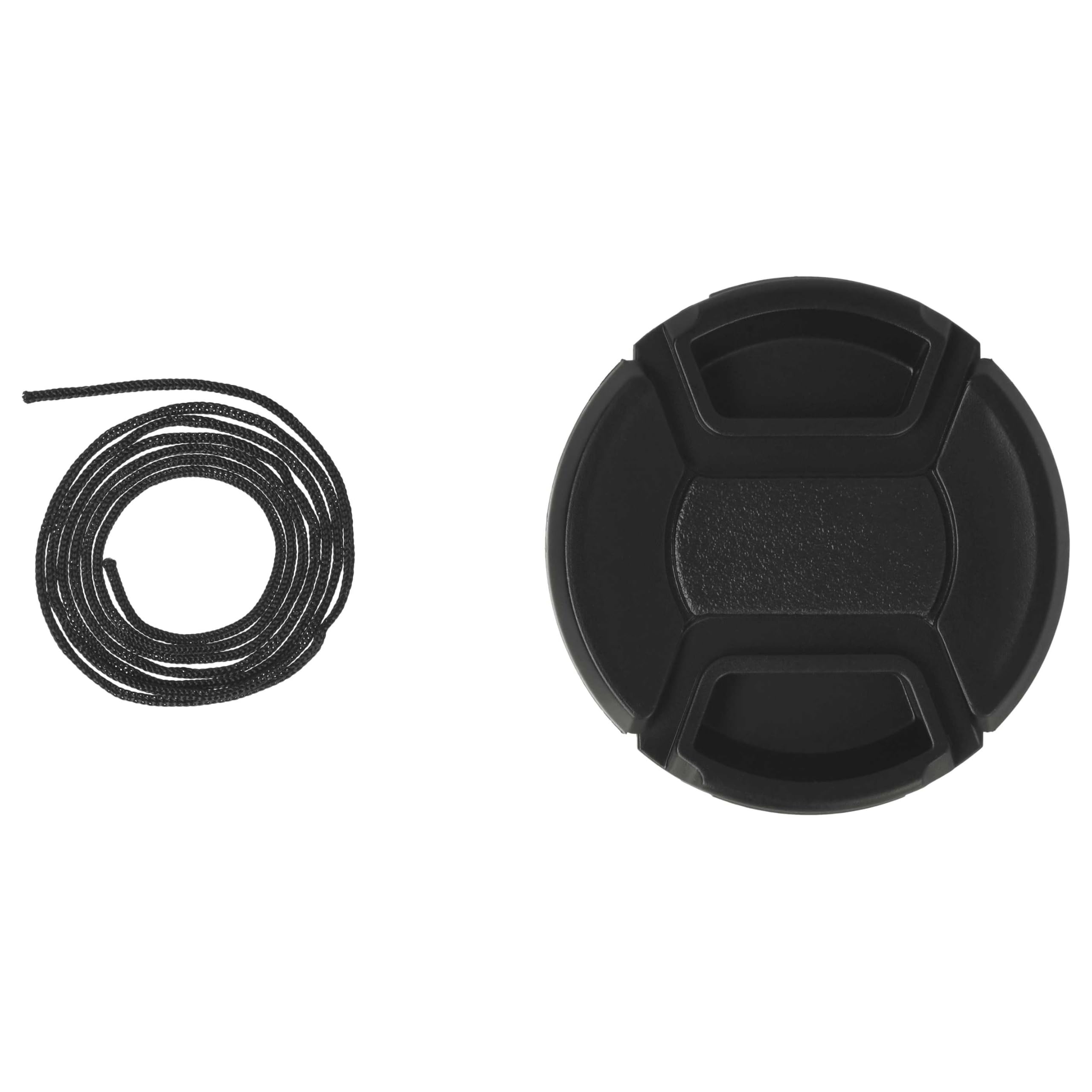 vhbw Copriobiettivo 52mm snap-on fotocamera nero plastica