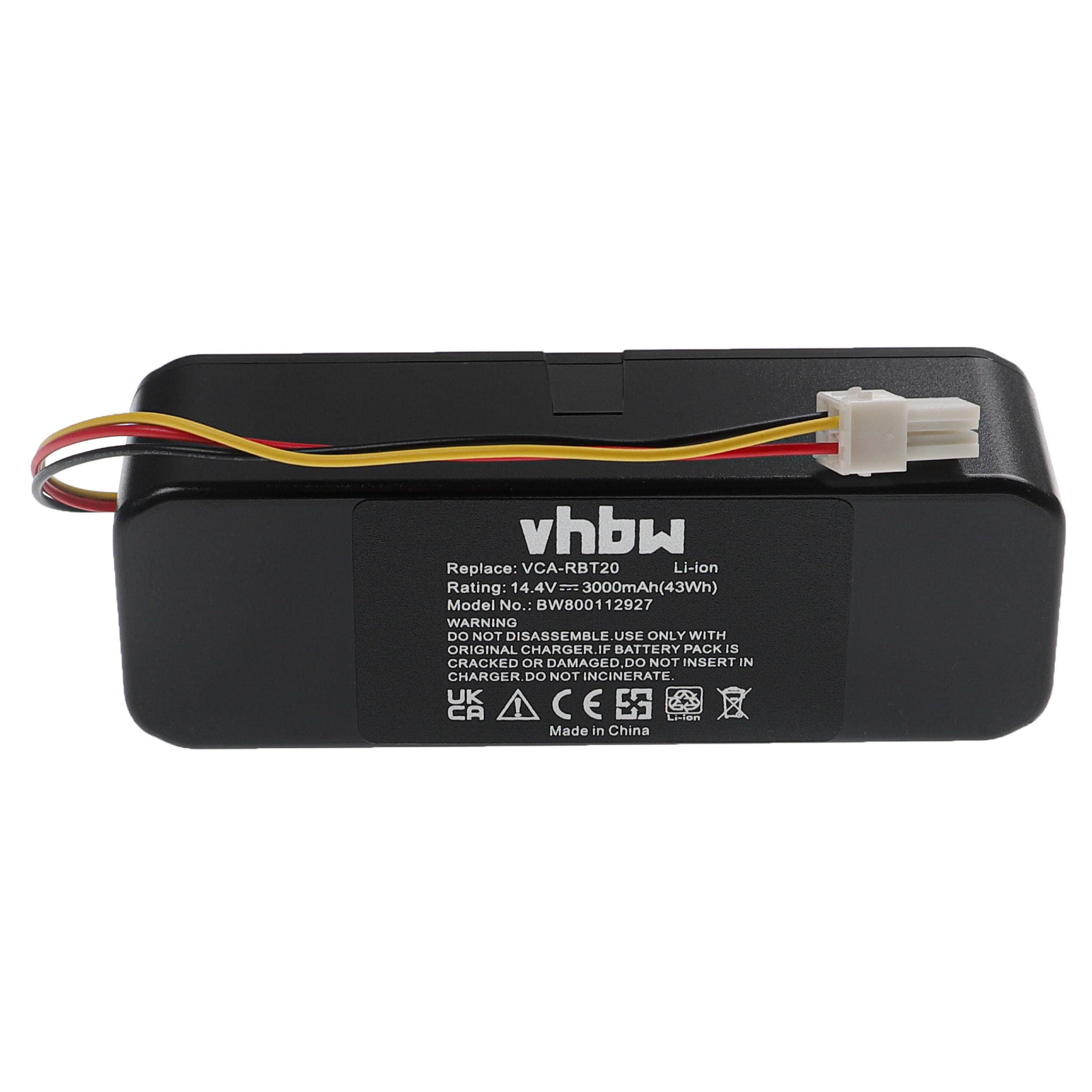 vhbw Batteria Aspirapolvere Samsung Navibot SR8824 3000mAh
