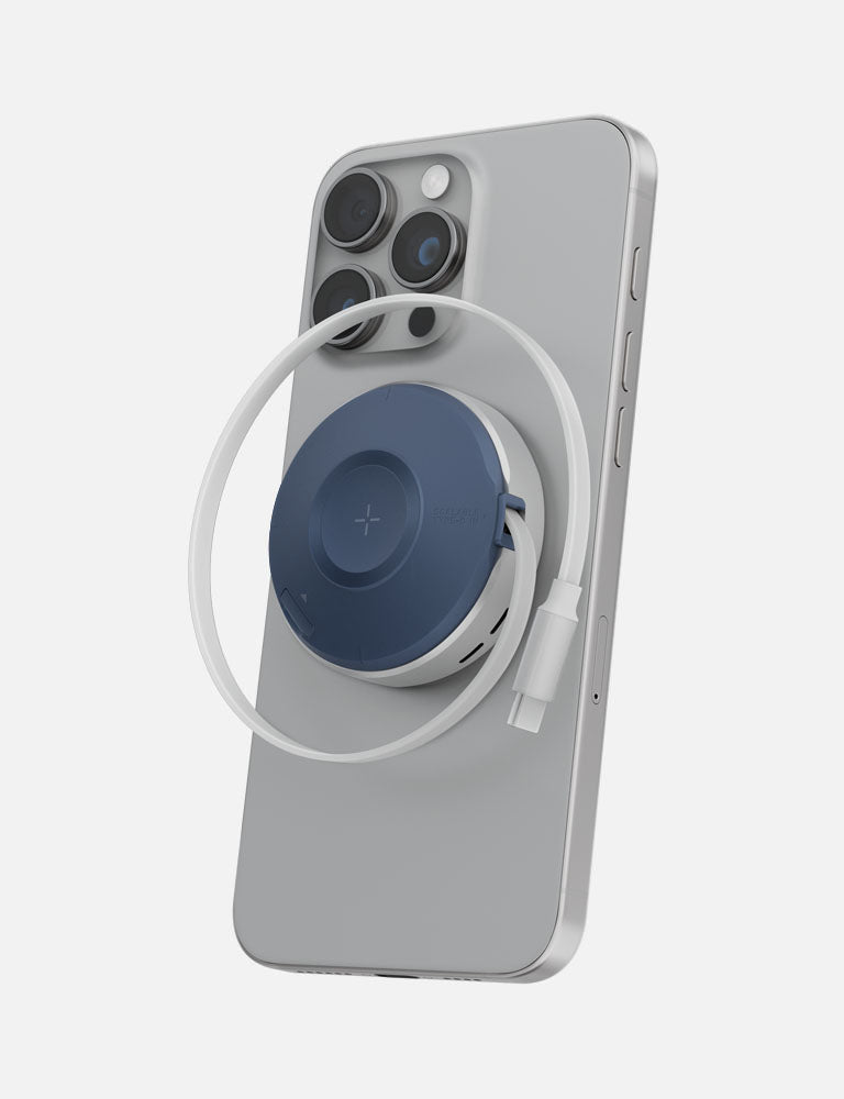 Energea MagDuo Arc caricatore wireless gunmetal 2-in-1