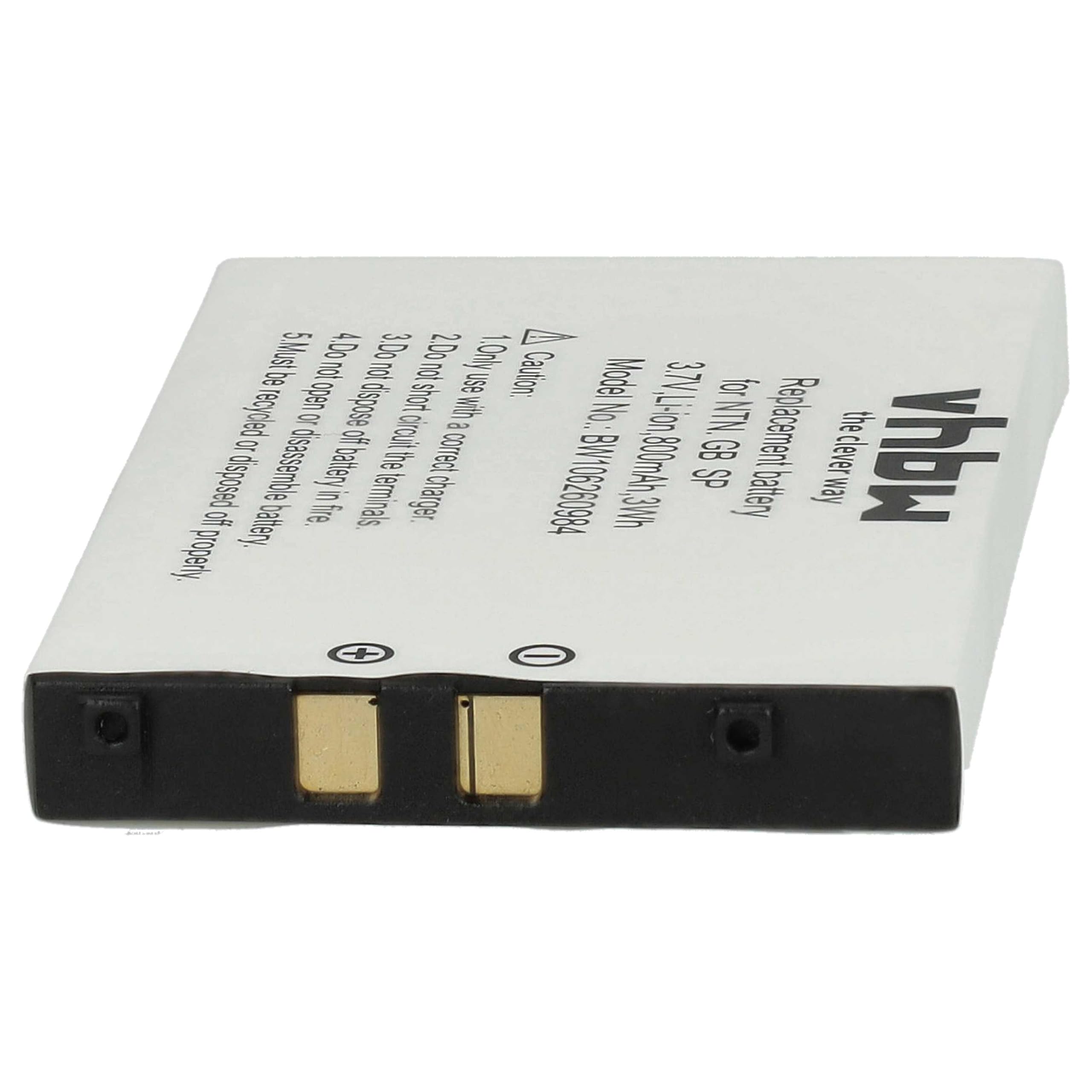 vhbw Batteria Console Gameboy Advance SP AGS-101 800mAh