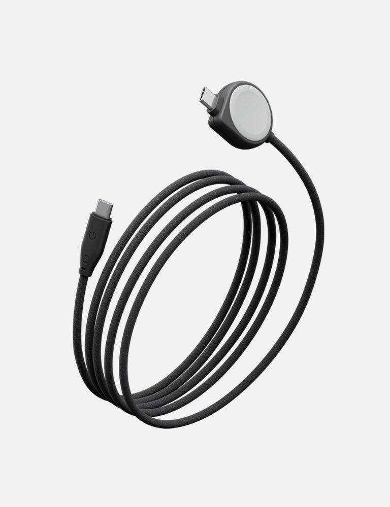 Energea Flow Duo Watch cavo Apple Watch USB-C Dark Cherry