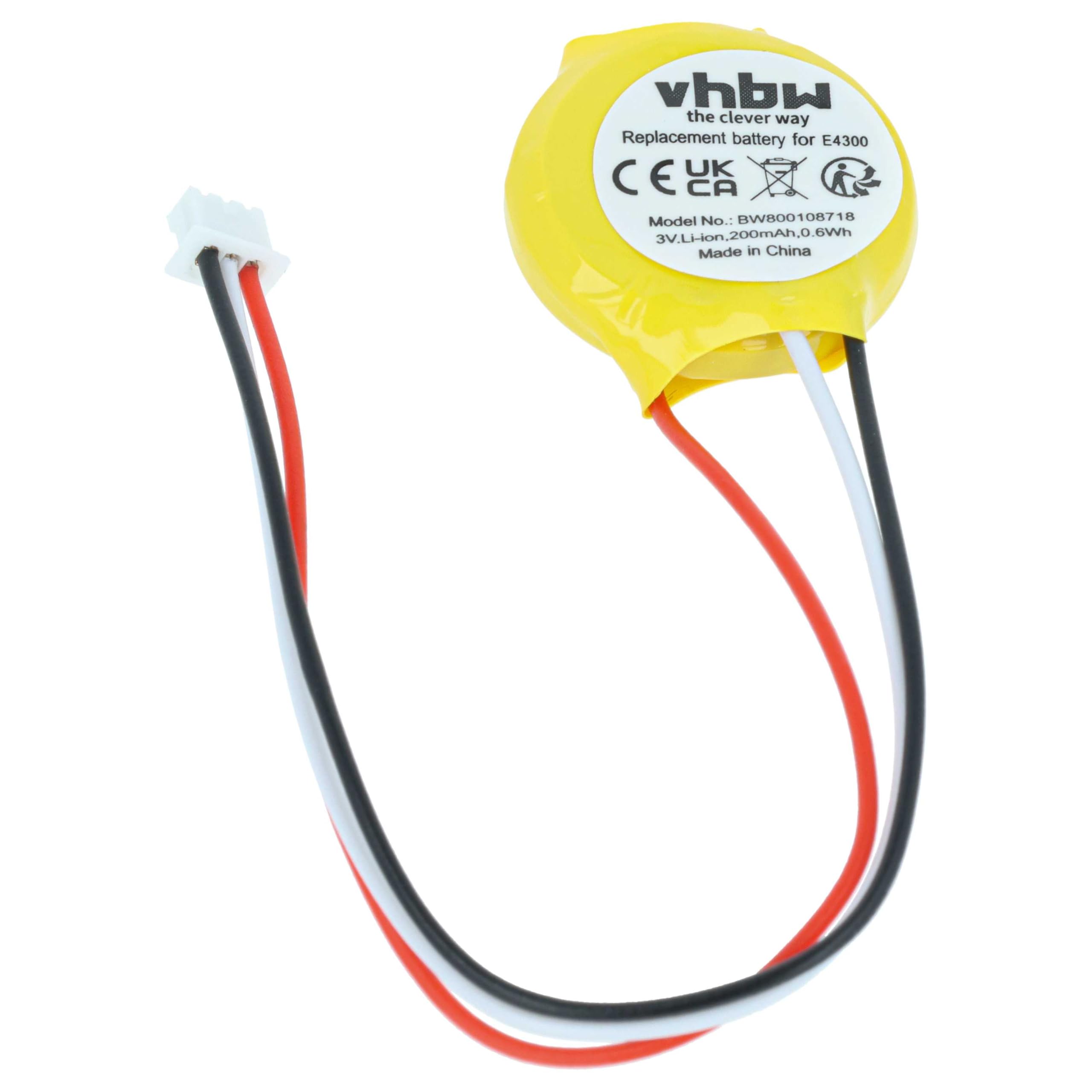 vhbw Batteria BIOS GC020012R00 notebook Dell 200mAh