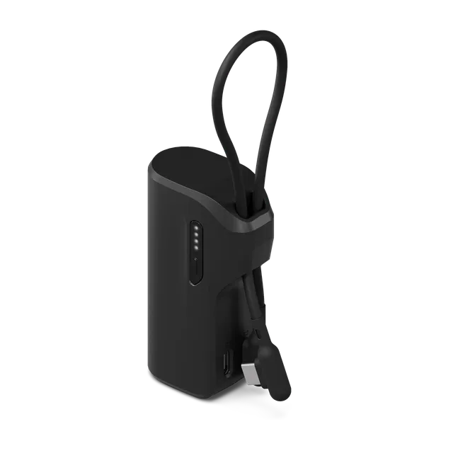 Cygnett Thumboost 5K power bank 5000mAh nero con cavo