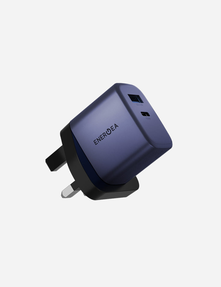 Energea AmpCharge 45 AVS caricatore da muro 45W blu indaco