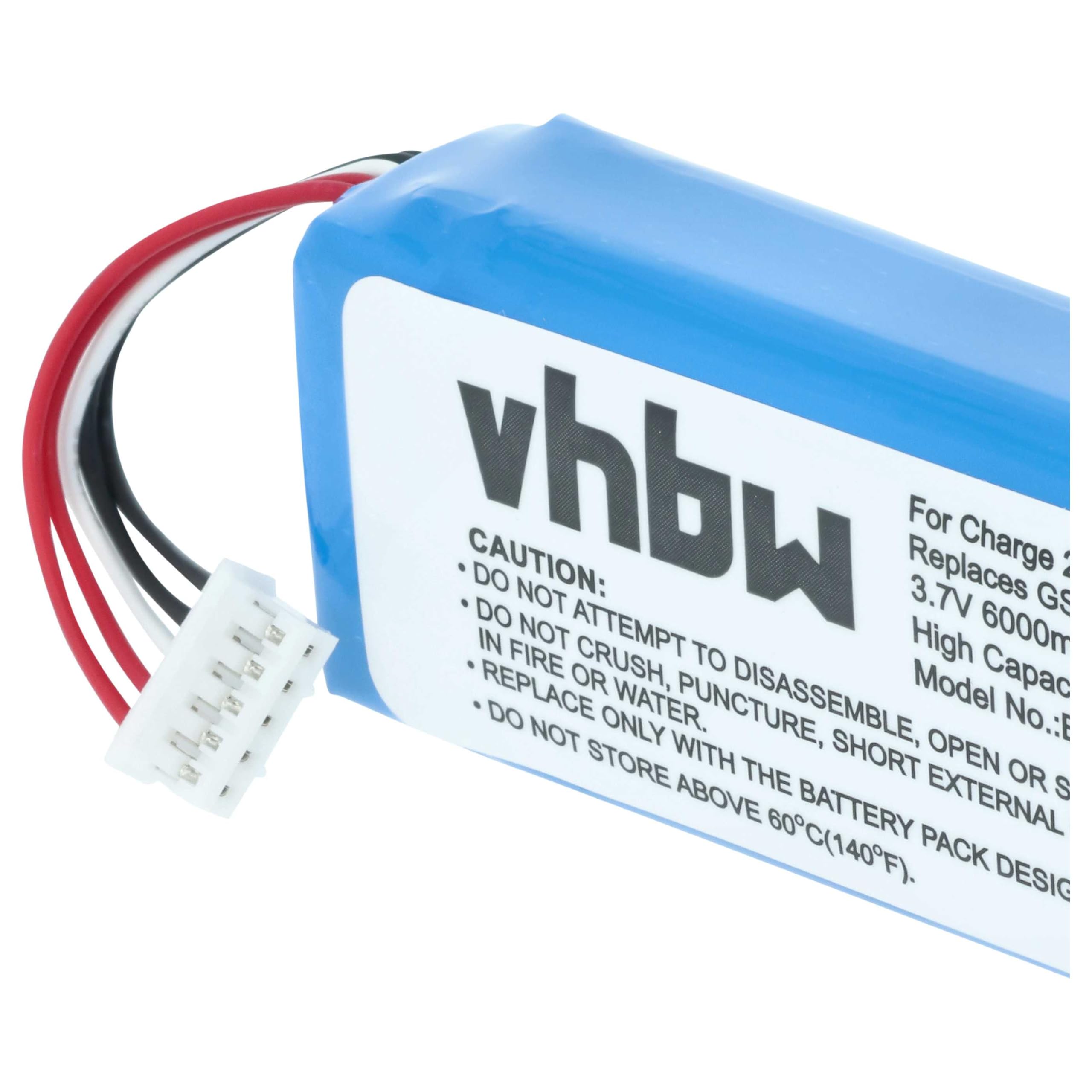 vhbw Batteria Cassa Bluetooth 6000mAh per JBL Charge 3 Li-Poly