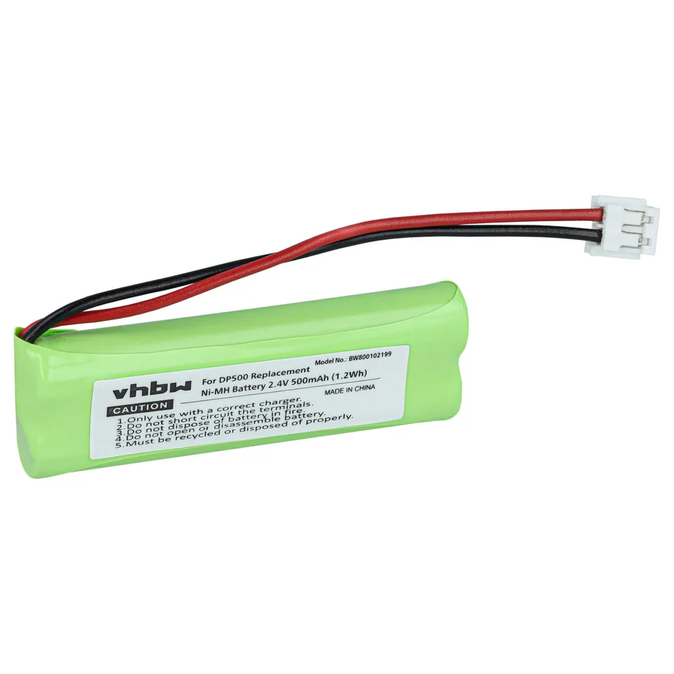 vhbw MD83242 batteria cordless Medion 500 mAh 2,4 V