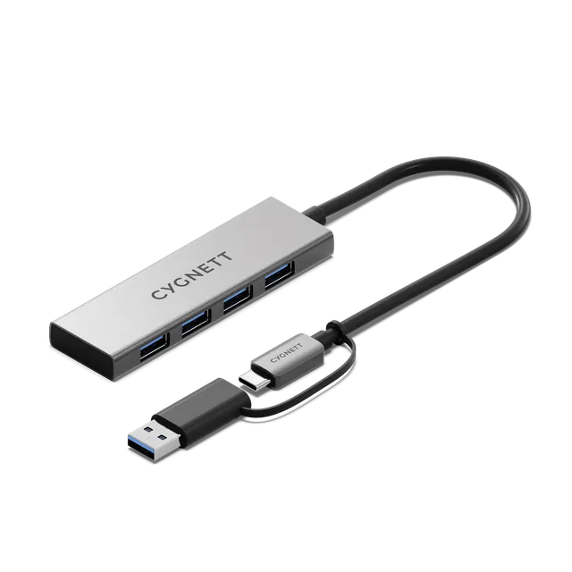Cygnett Hub USB-C a USB-A 4 in 1 Alluminio 4 Porte