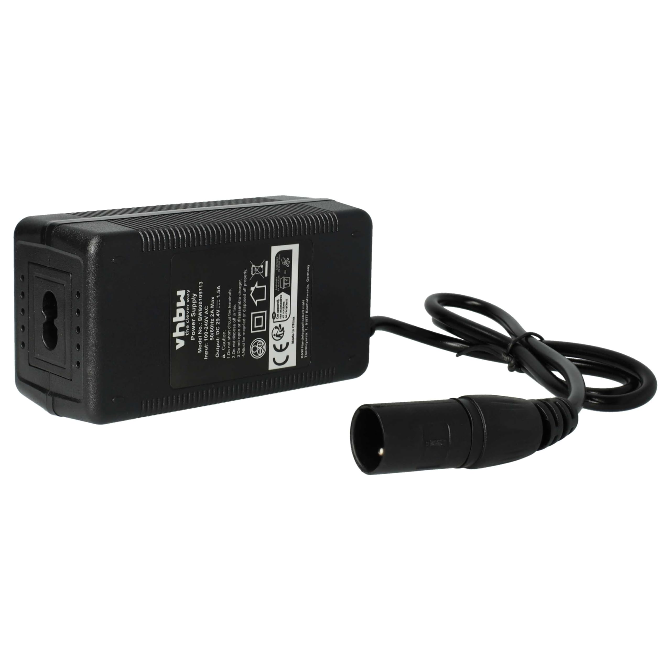 vhbw Caricabatterie HP1202L2 per e-bike 29,4V 52W