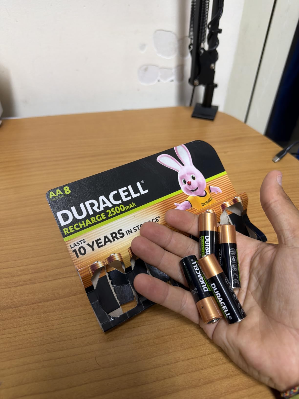 Duracell Batterie Ricaricabili AA 2500mAh 8 Pezzi NiMH