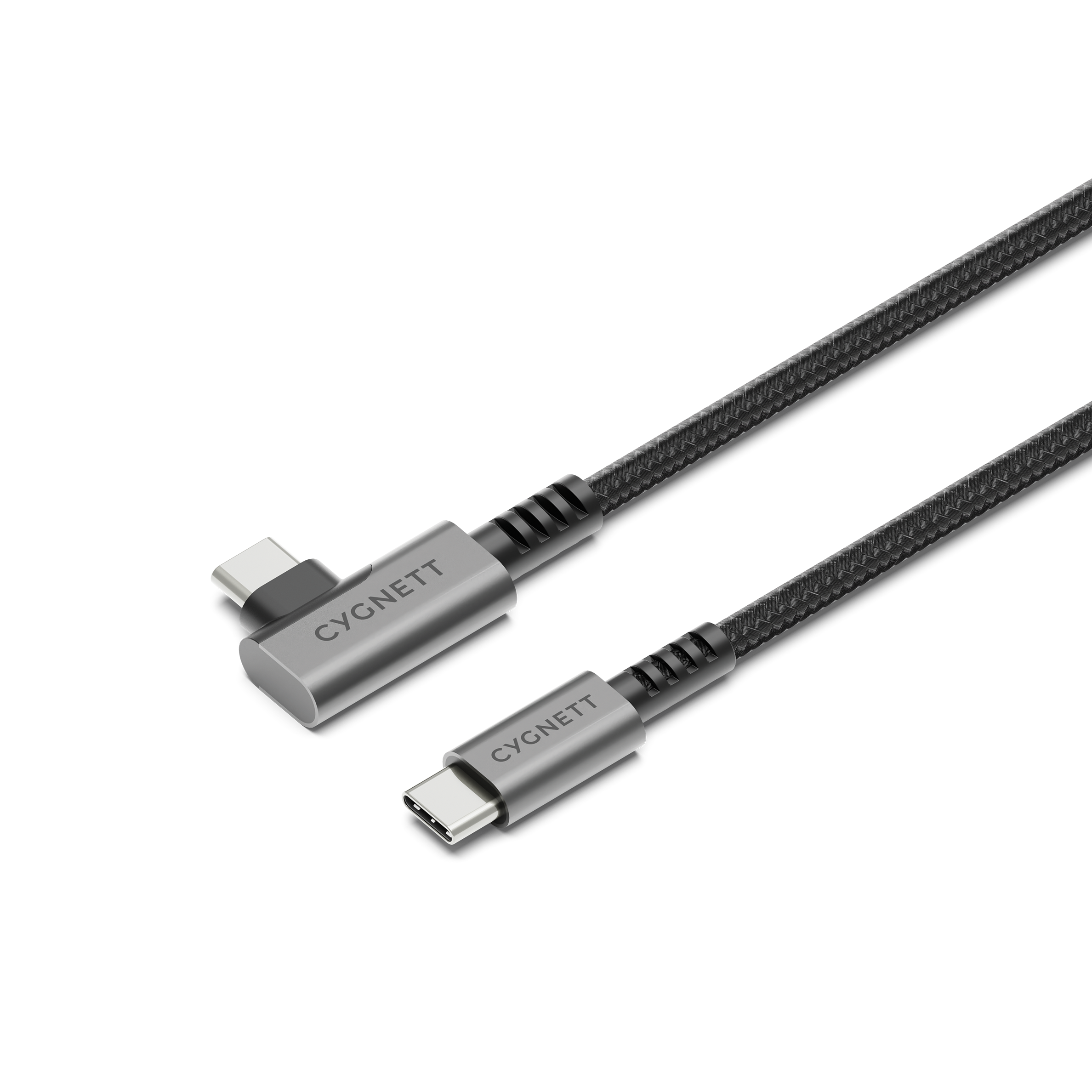 Cygnett Unite cavo USB-C angolo retto 1m 240W nero