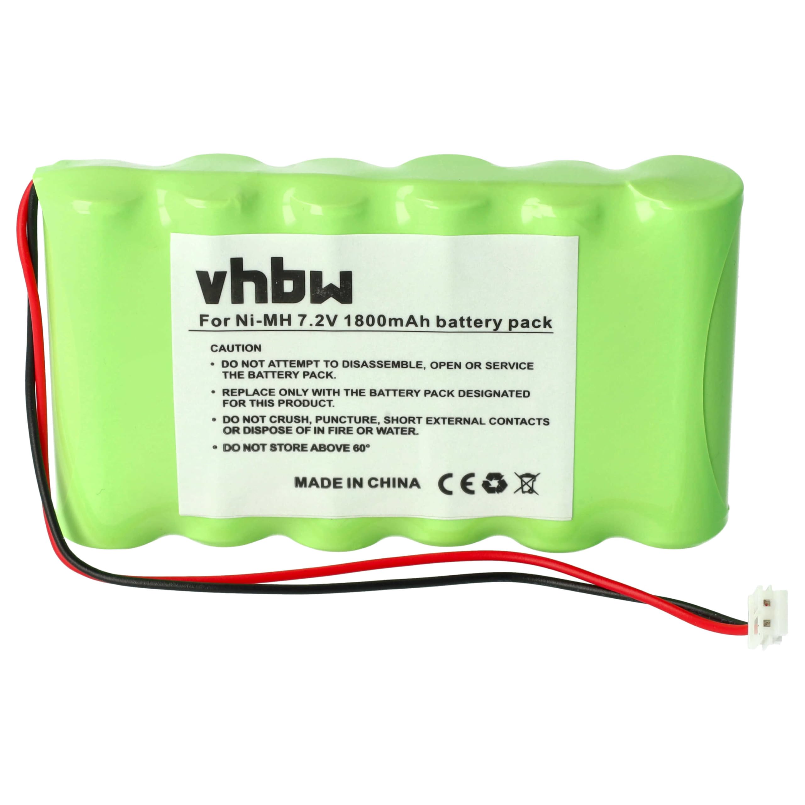 vhbw 1800mAh 7,2V batteria 1 pezzo per Compex