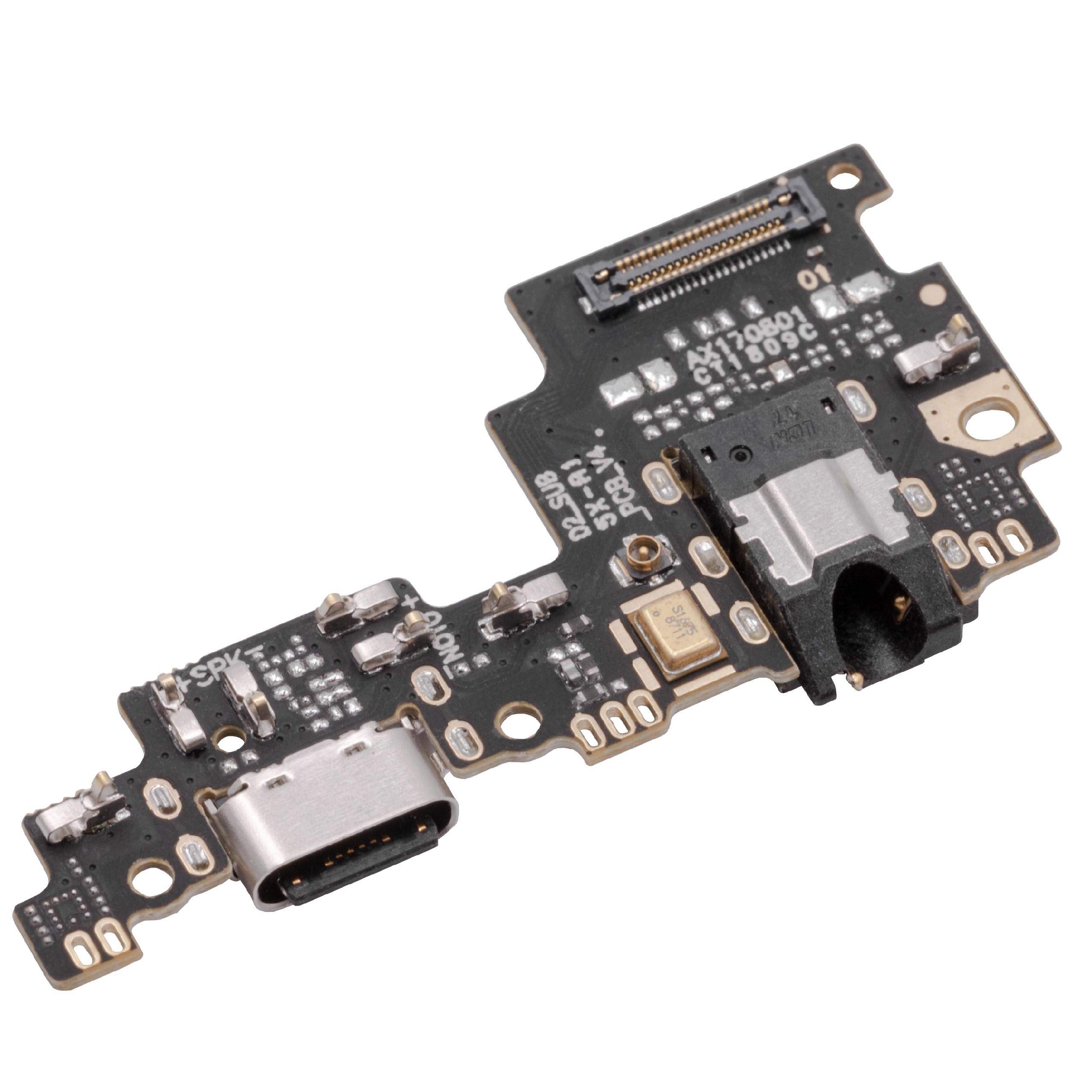 vhbw Presa Ricarica USB-C per Xiaomi Mi 5X/A1 Argento