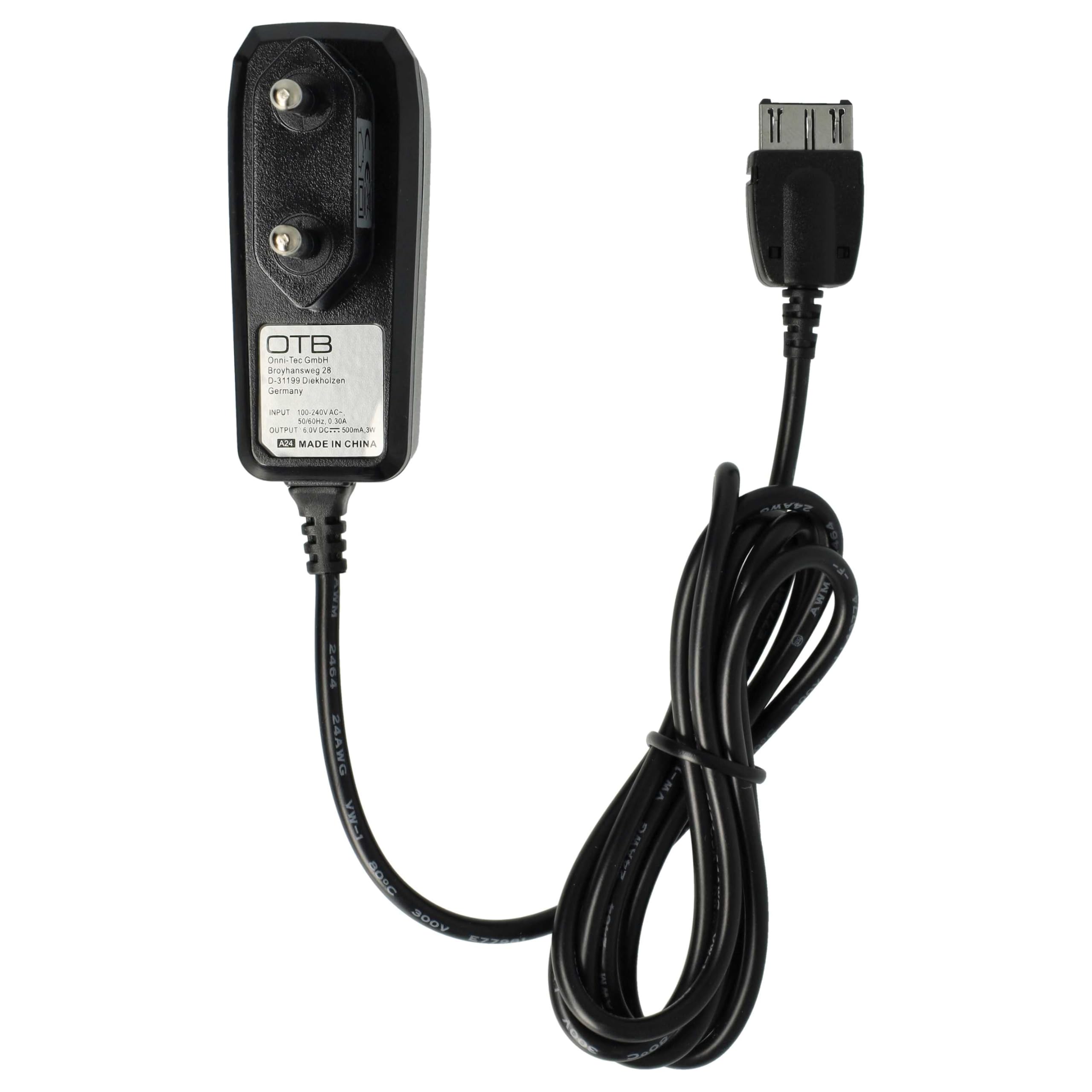 vhbw Caricabatterie telefono Siemens A57 A60 6V nero