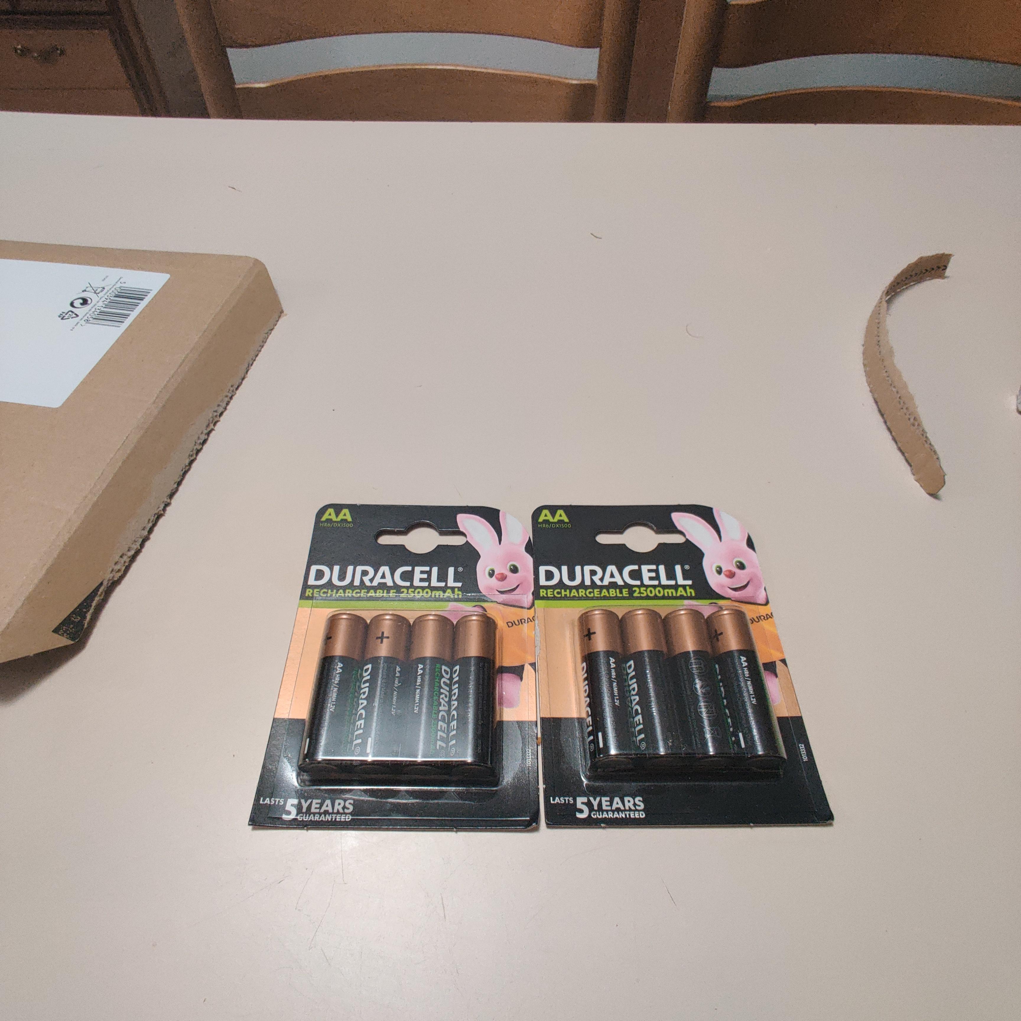 Duracell Batterie Ricaricabili AA 2500mAh 8 Pezzi NiMH