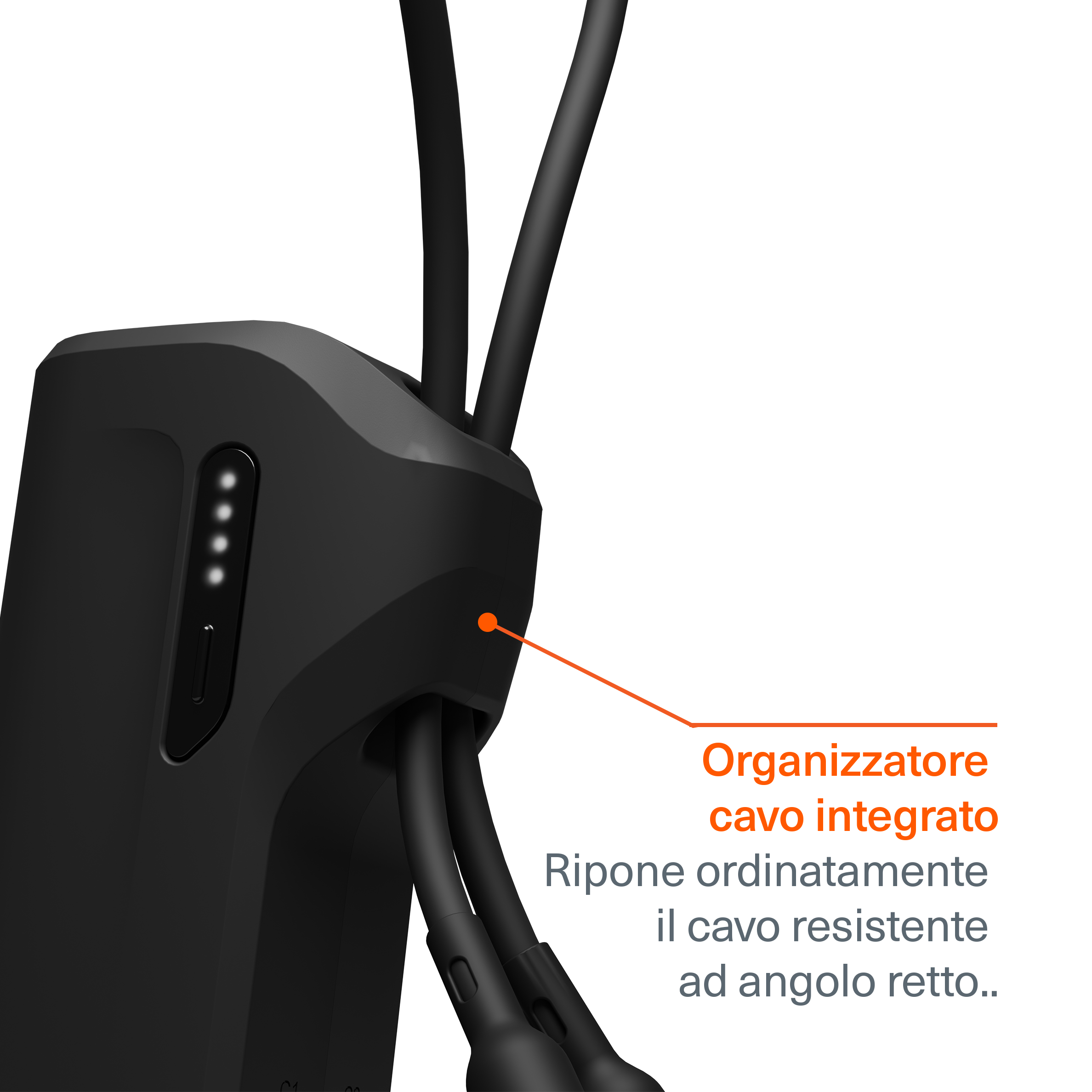 Cygnett Thumboost 5K power bank 5000mAh nero con cavo