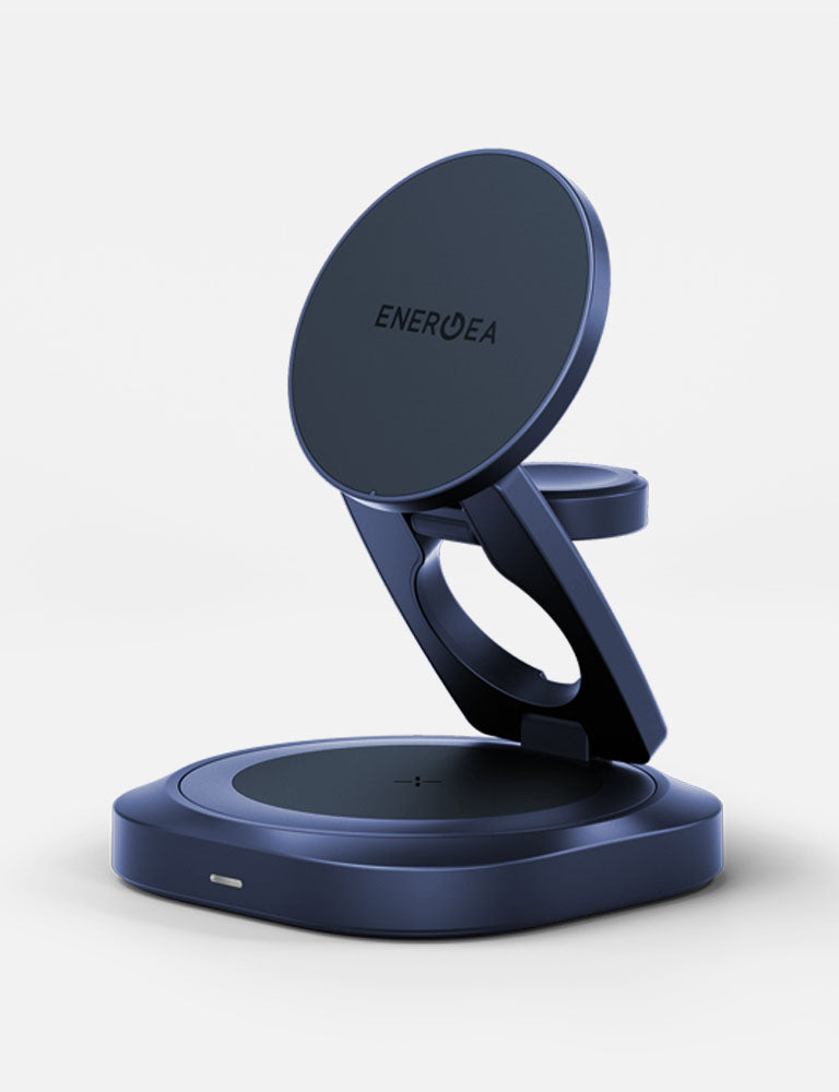 Energea AluMag Gyro caricatore wireless 3in1 Qi2 25W