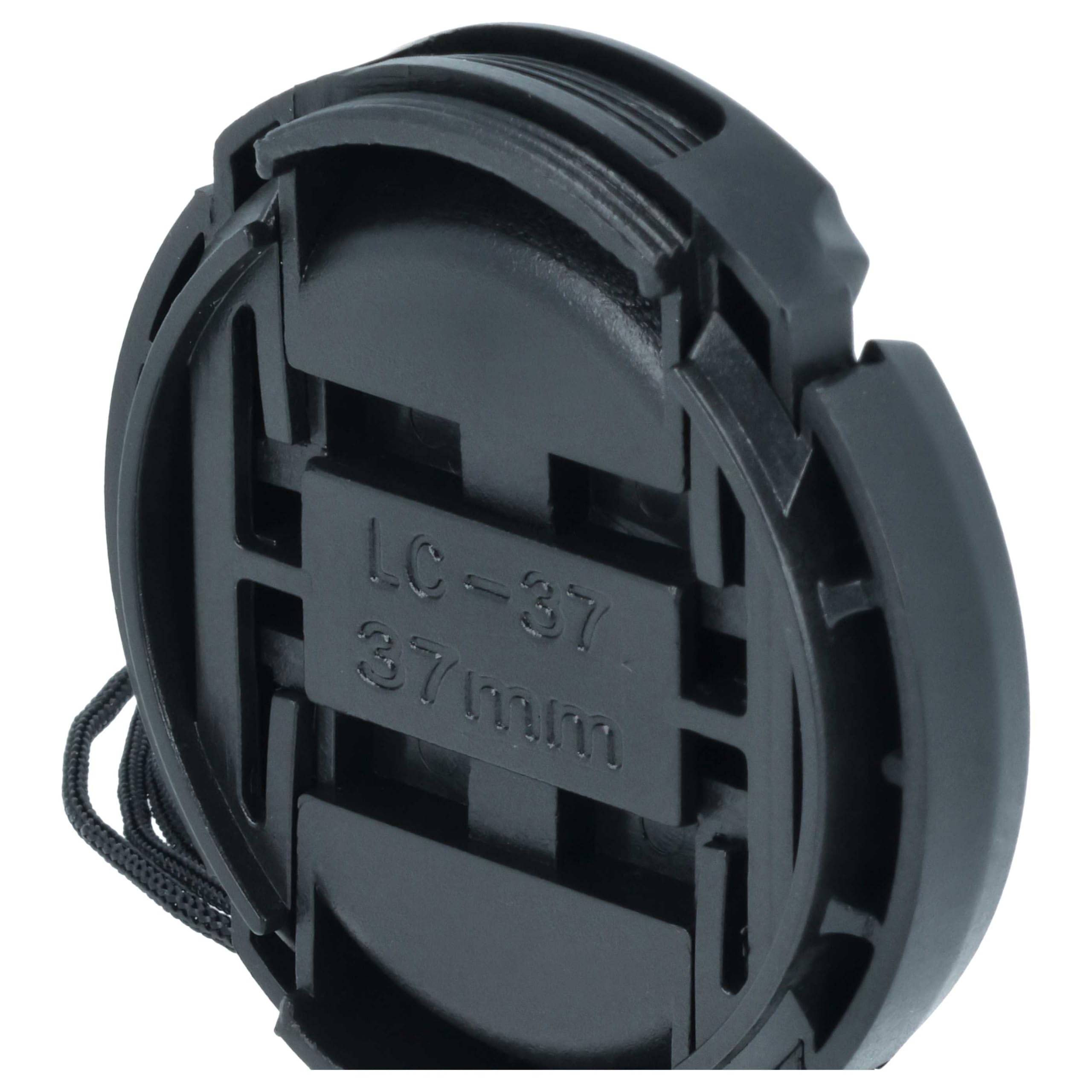 vhbw Copriobiettivo 37mm per Panasonic snap-on nero