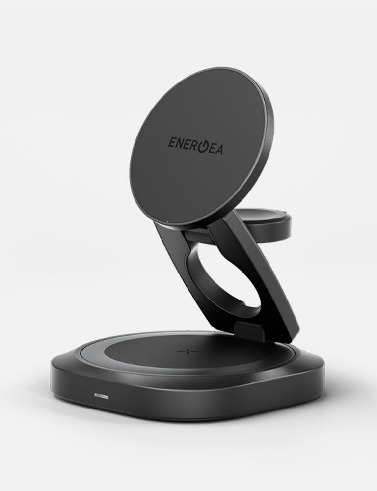 Energea AluMag Gyro caricatore wireless 3in1 Qi2 25W