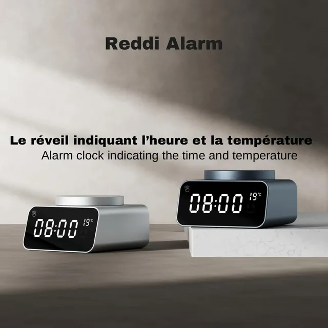 Xoopar Reddi Charge Sveglia Digitale Nera 15W