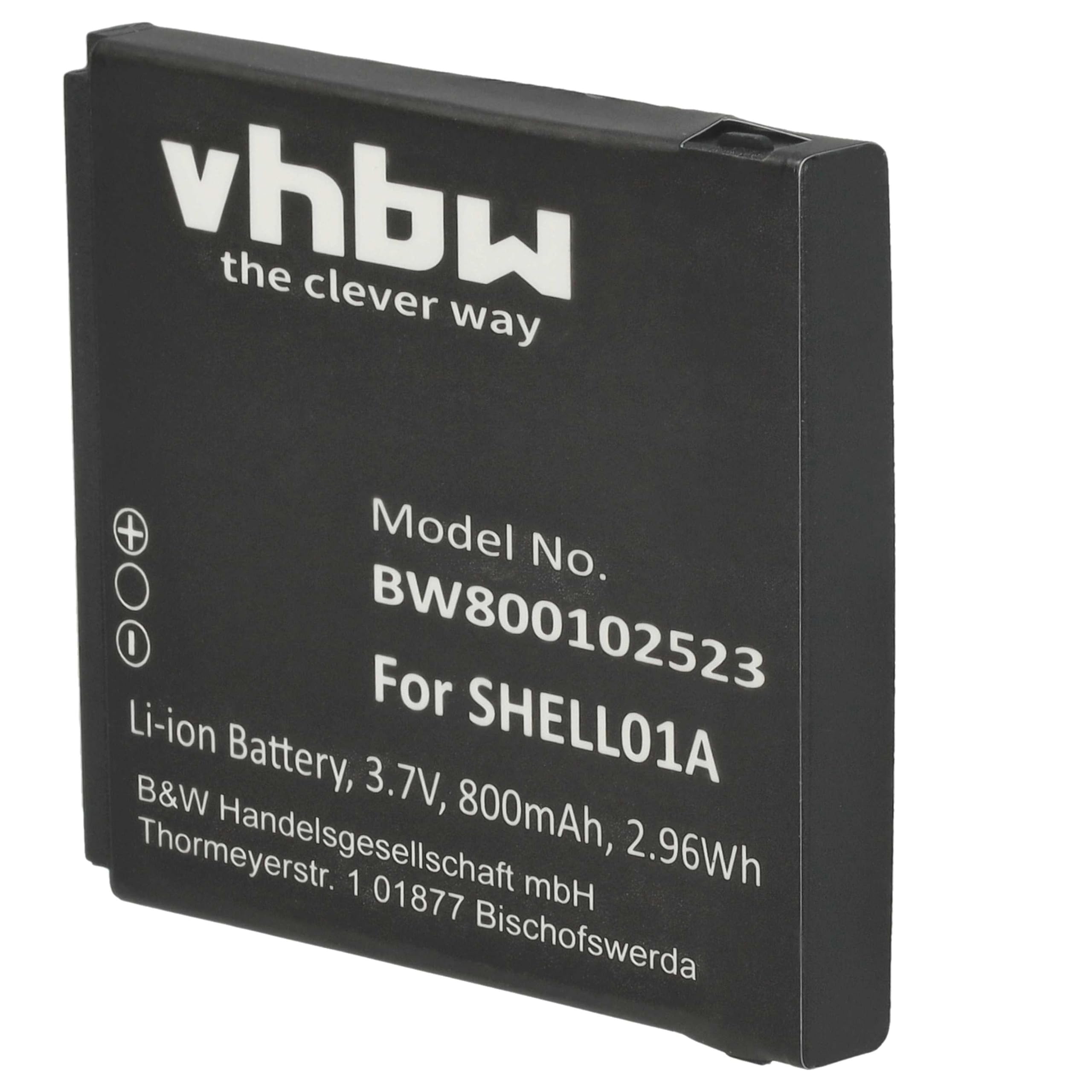 vhbw Batteria Smartphone SHELL01A 800mAh per Doro