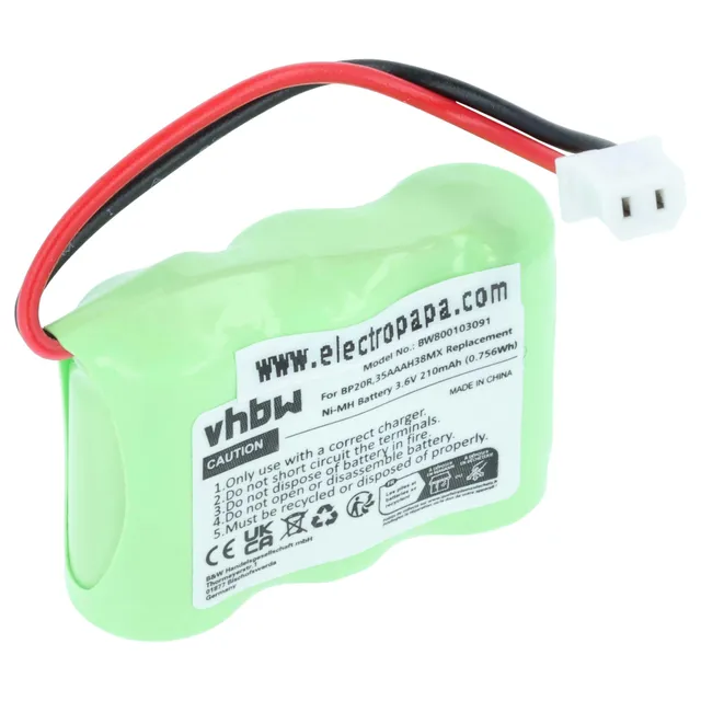 vhbw Batteria Collare Dogtra 3,6V 210mAh NiMH 1 Pezzo