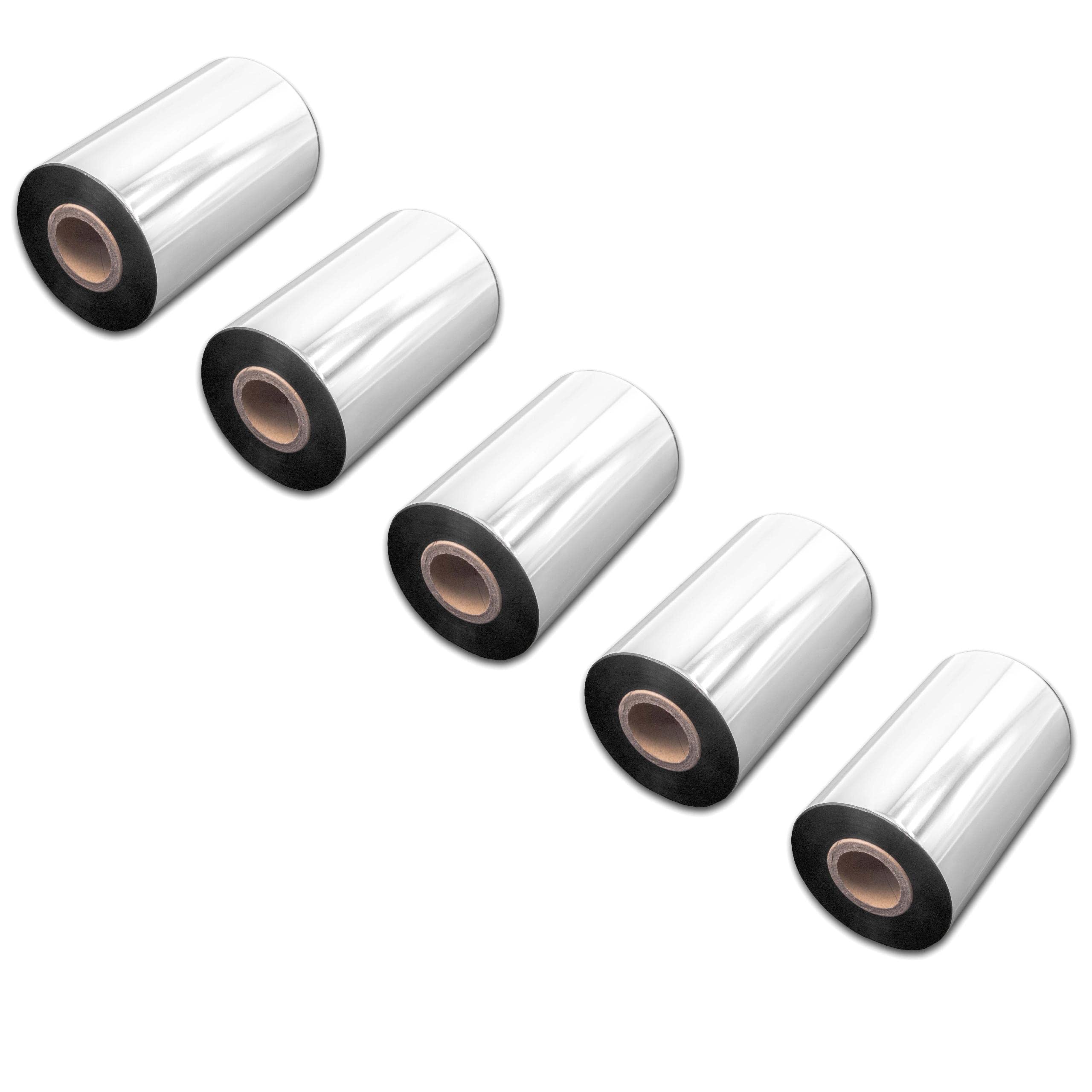 vhbw nastro termico 100mm x 300m 5 pezzi cera resina